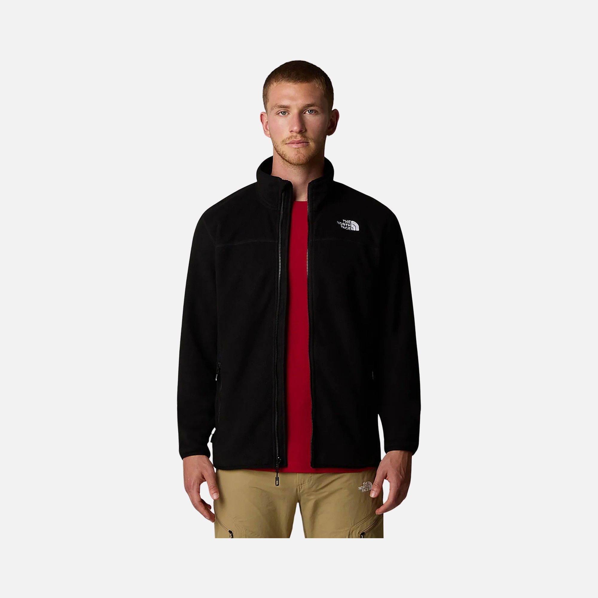 North Face 100 Glacier Fleece Full-Zip Erkek Sweatshirt