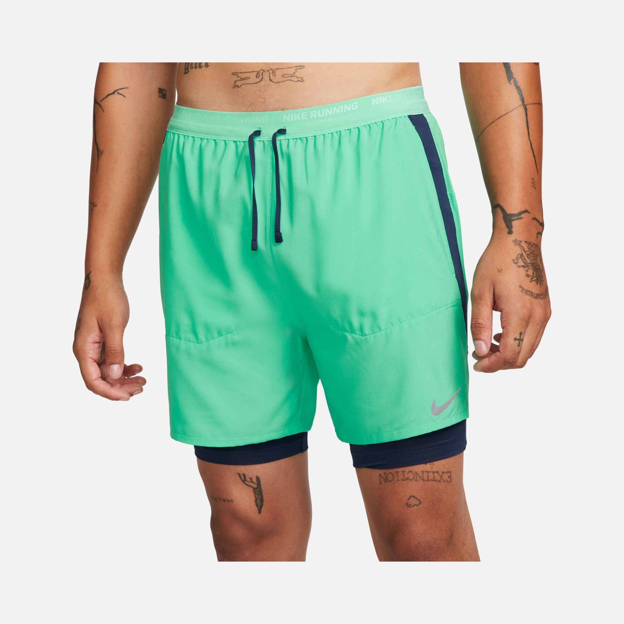 Nike Dri-Fit Stride Hybrid 13cm (approx.) 2-in-1 Running Erkek Şort