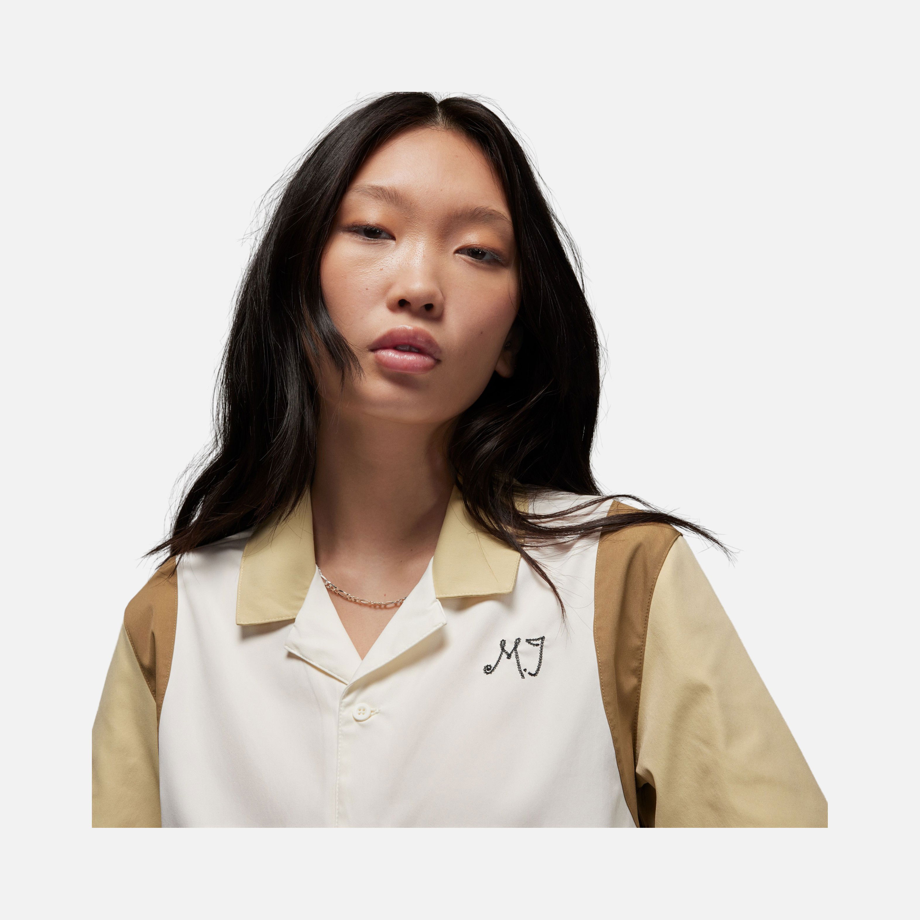 Nike Jordan Full Button-Down Short-Sleeve Kadın Gömlek