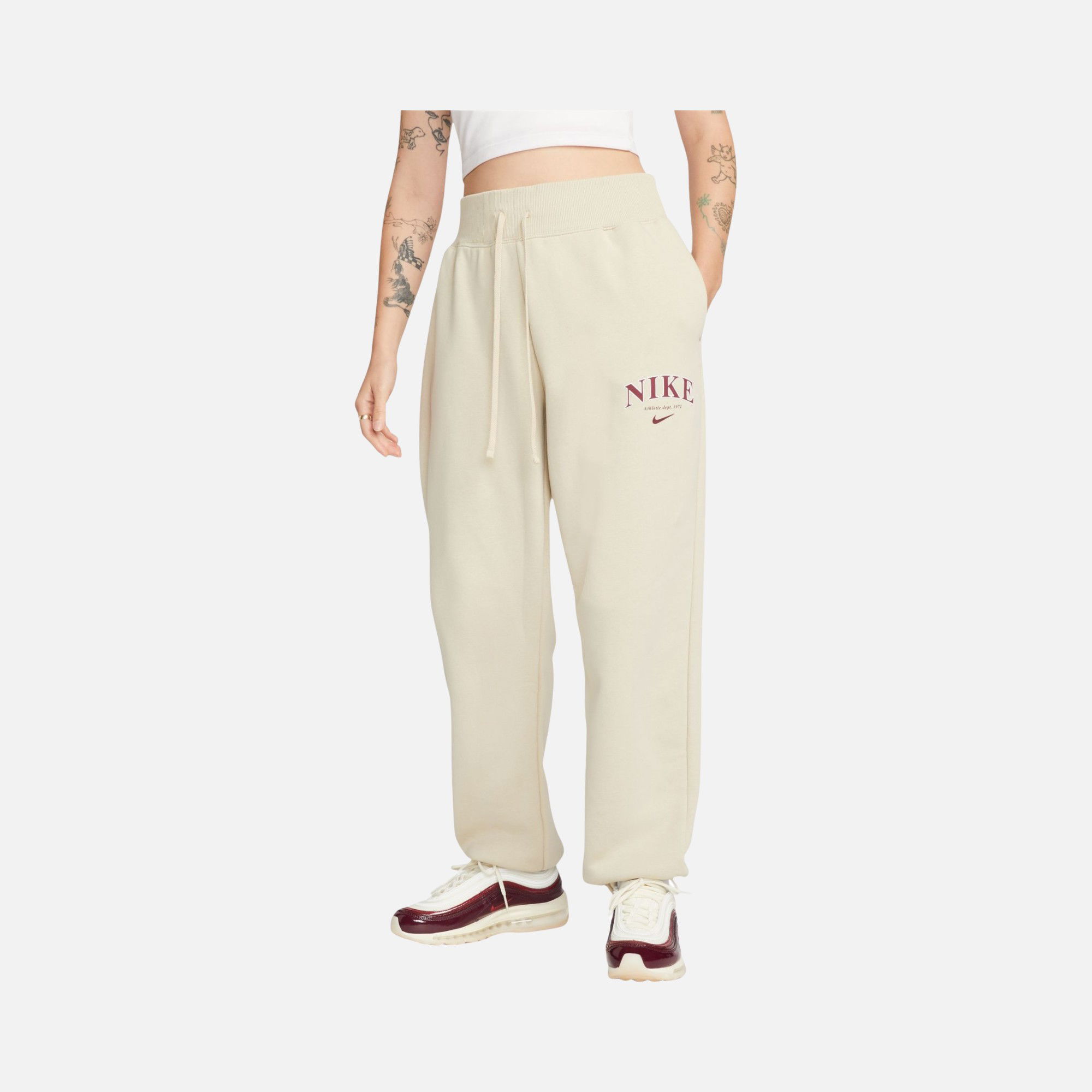 Nike Sportswear Phoenix Fleece High Waisted Oversized Kadın Eşofman Altı