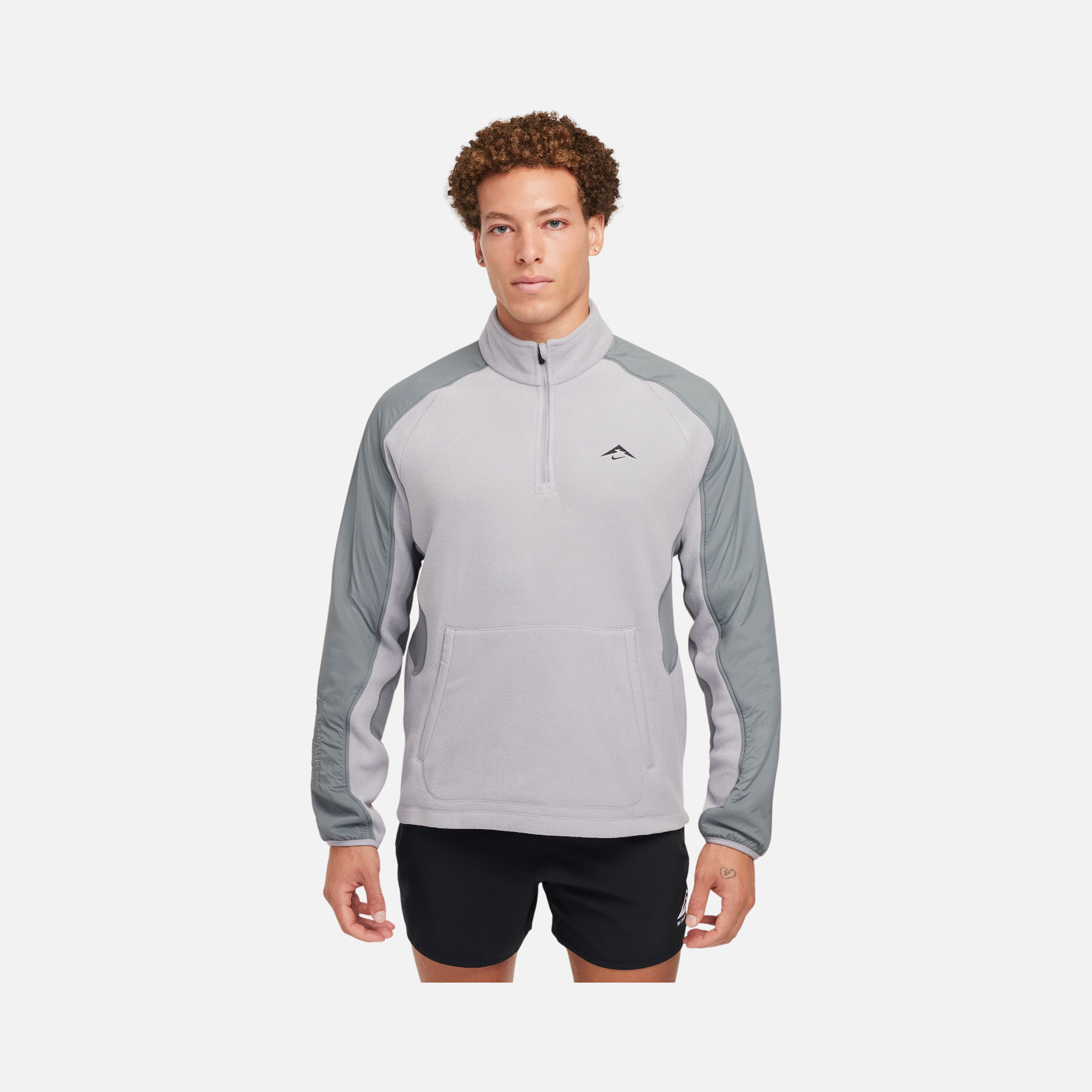 Nike Trail Polartec® 1/4-Zip Fleece Running Long-Sleeve Erkek Tişört
