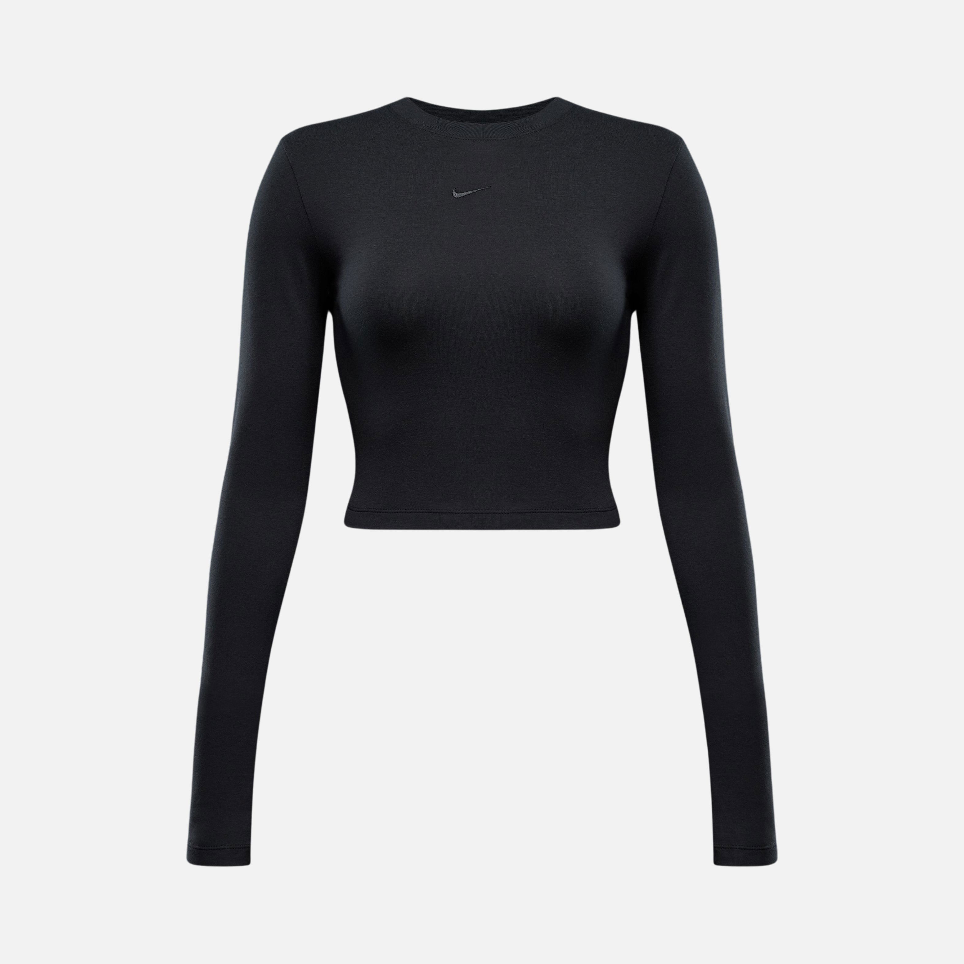 Nike Sportswear Chill Knit Slim Cropped Long-Sleeve Kadın Tişört