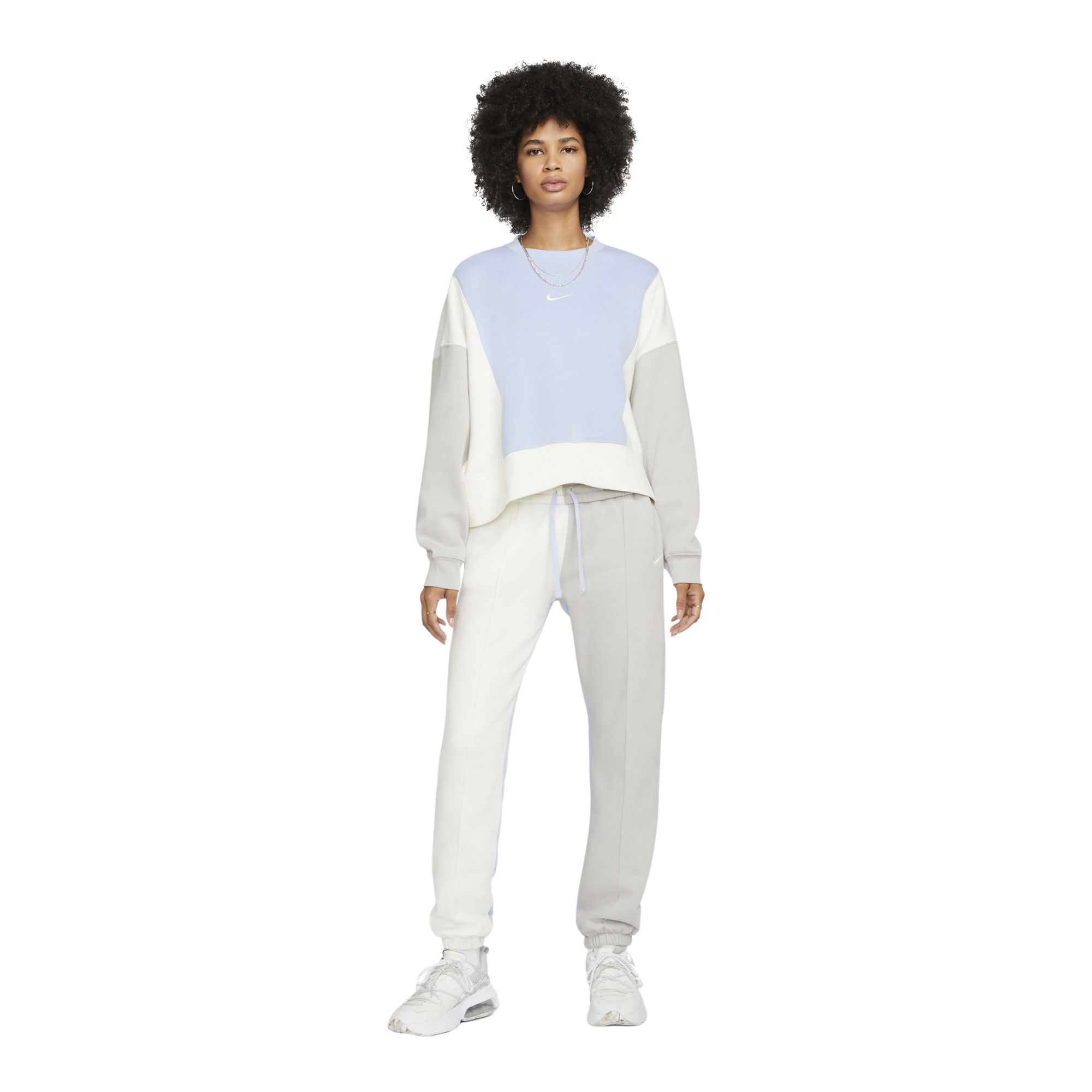 Nike Sportswear Trend Fleece Cropped Colorblock Kadın Sweatshirt