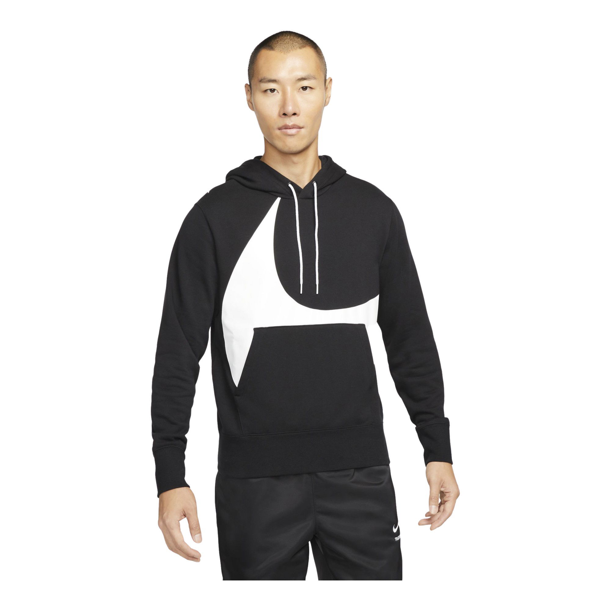 Nike Sportswear Swoosh Semi-Brushed Back Pullover Hoodie Erkek Sweatshirt