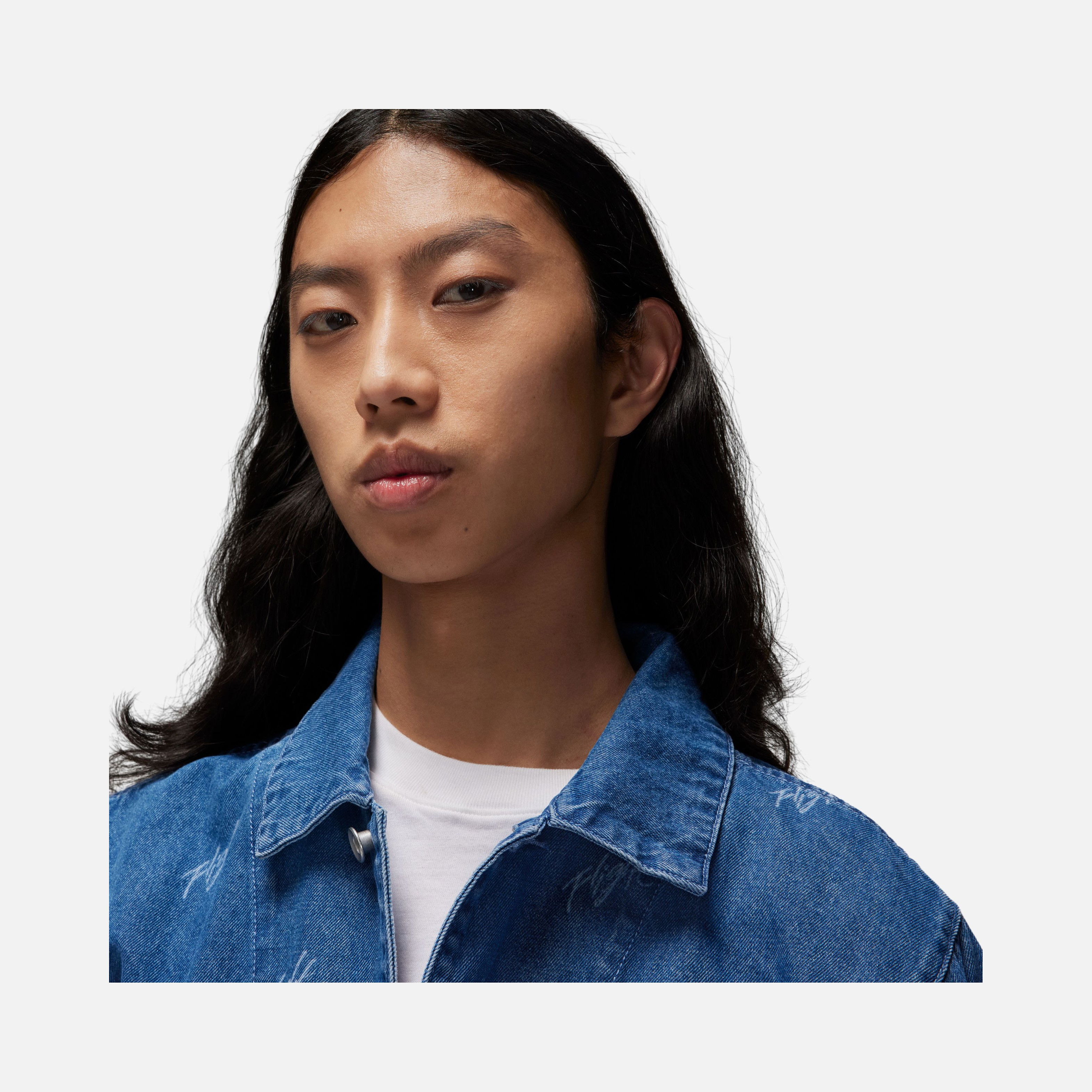 Nike Jordan Flight Heritage Denim Full Buttoned Erkek Ceket