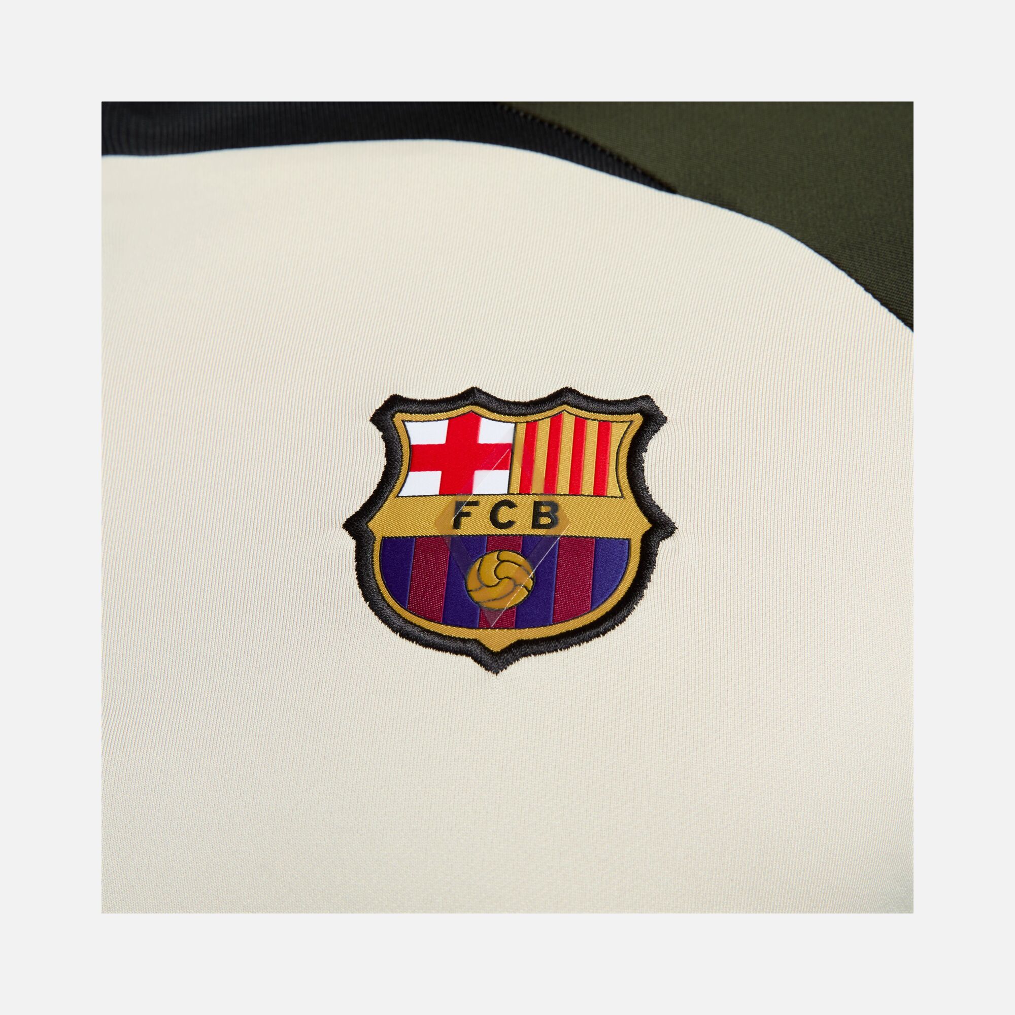 Nike Dri-Fit FC Barcelona Strike Soccer 1/4 Zip Long-Sleeve Erkek Tişört