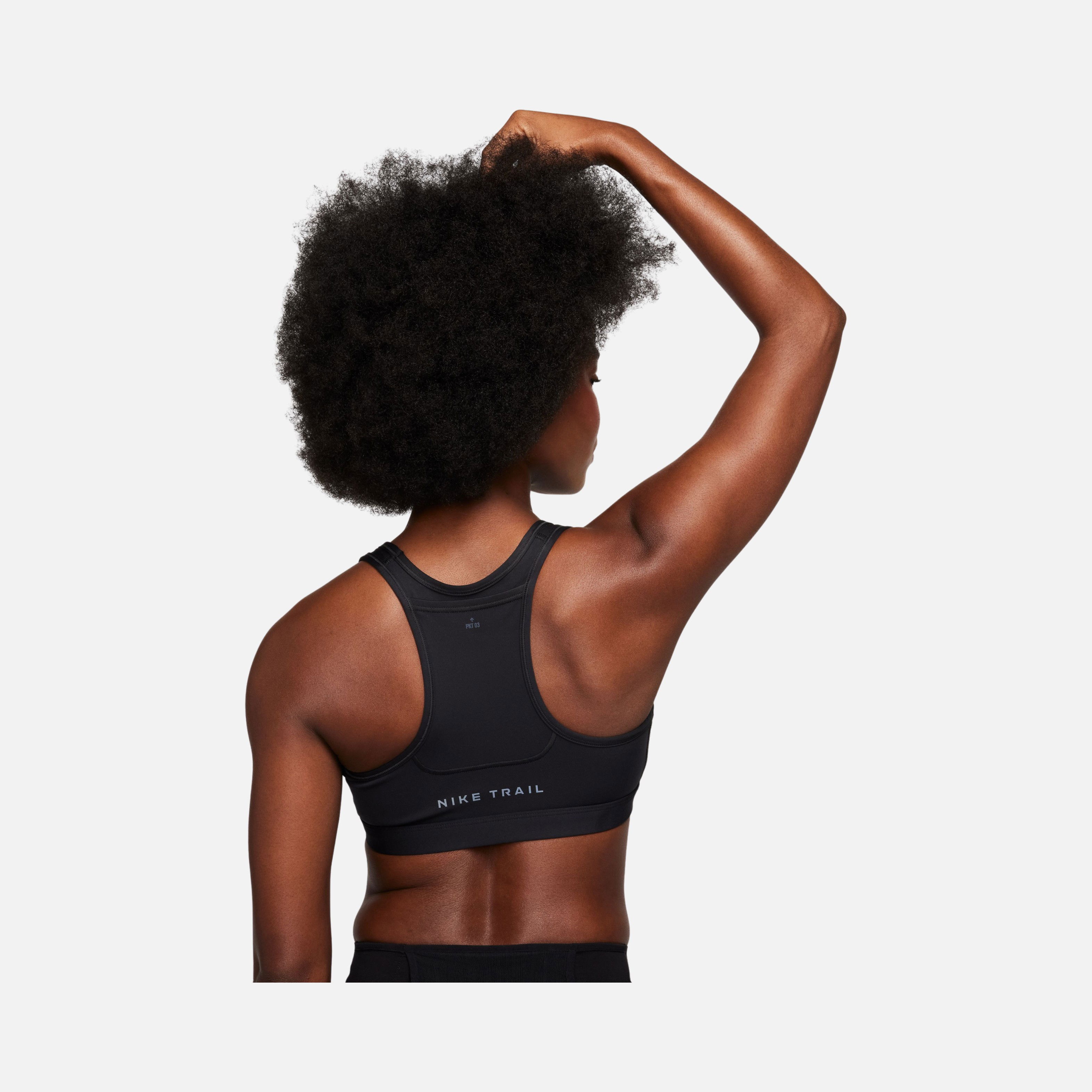 Nike Dri-Fit Swoosh On-The-Run Trail Medium-Support Kadın Bra