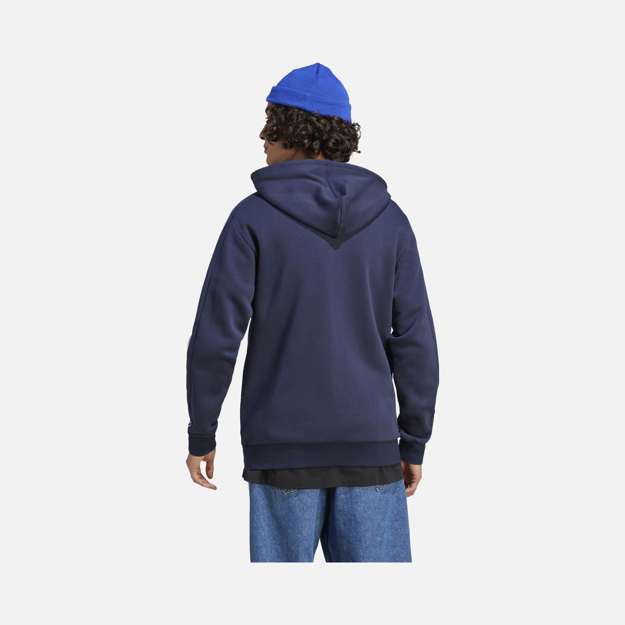 adidas Sportswaer Essentials Fleece 3-Stripes Full-Zip Hoodie Erkek Ceket