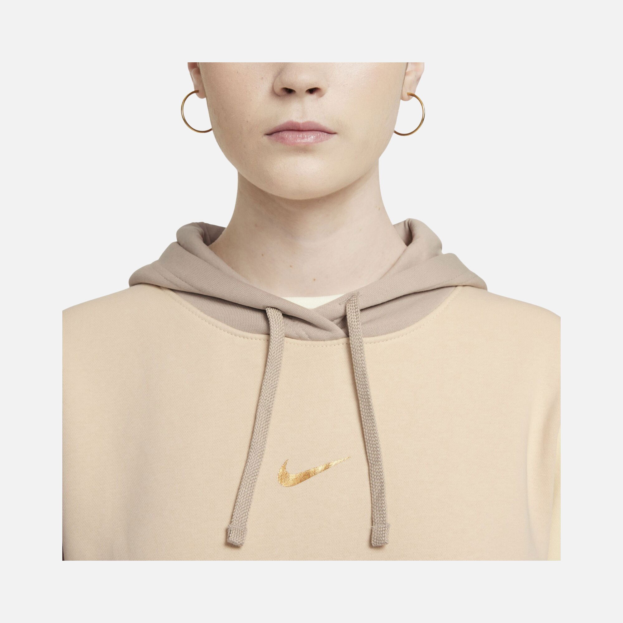 Nike Sportswear Color Block Pullover Hoodie Kadın Sweatshirt