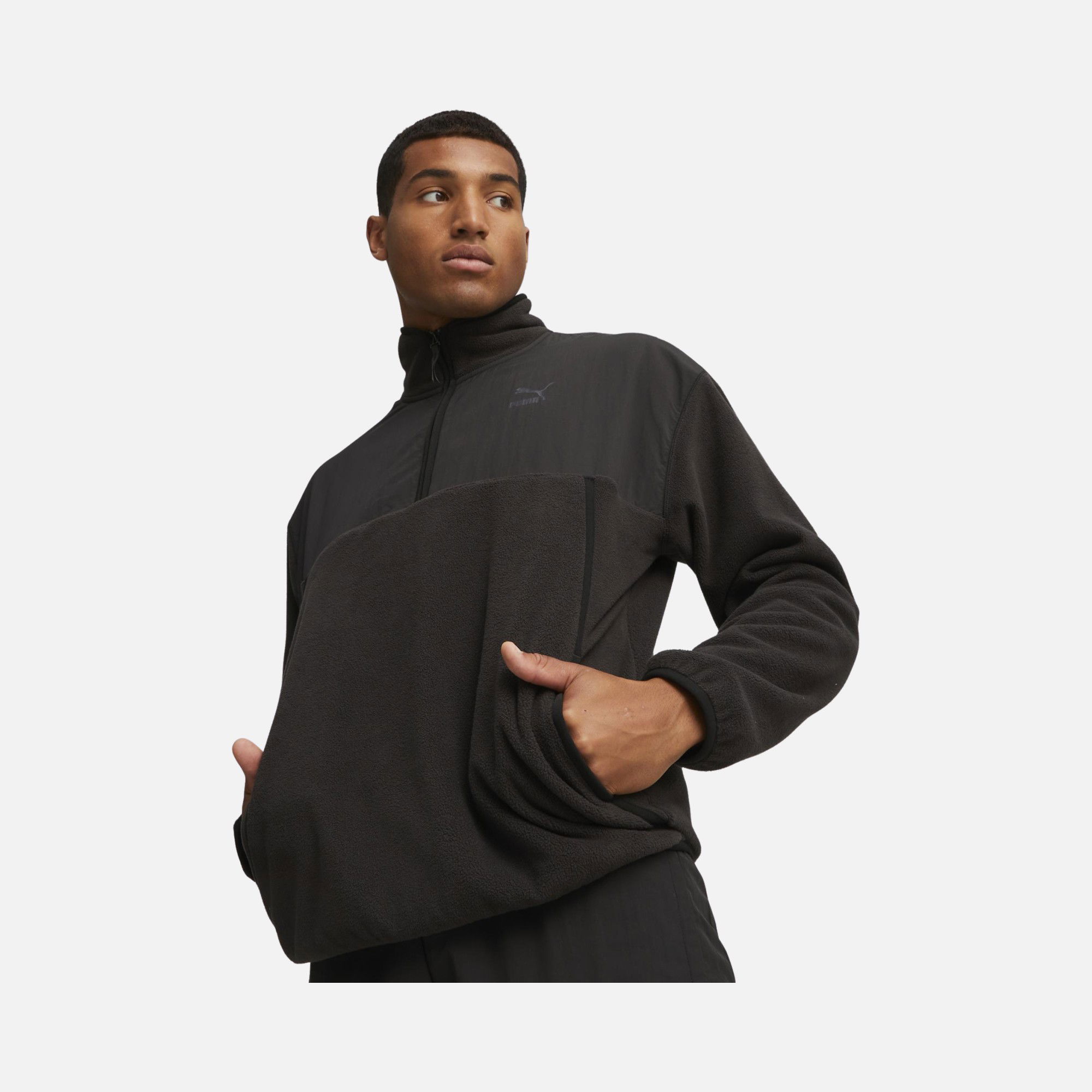 Puma Sportswear Classics Utility Polar Fleece Full-Zip Hoodie Erkek Sweatshirt