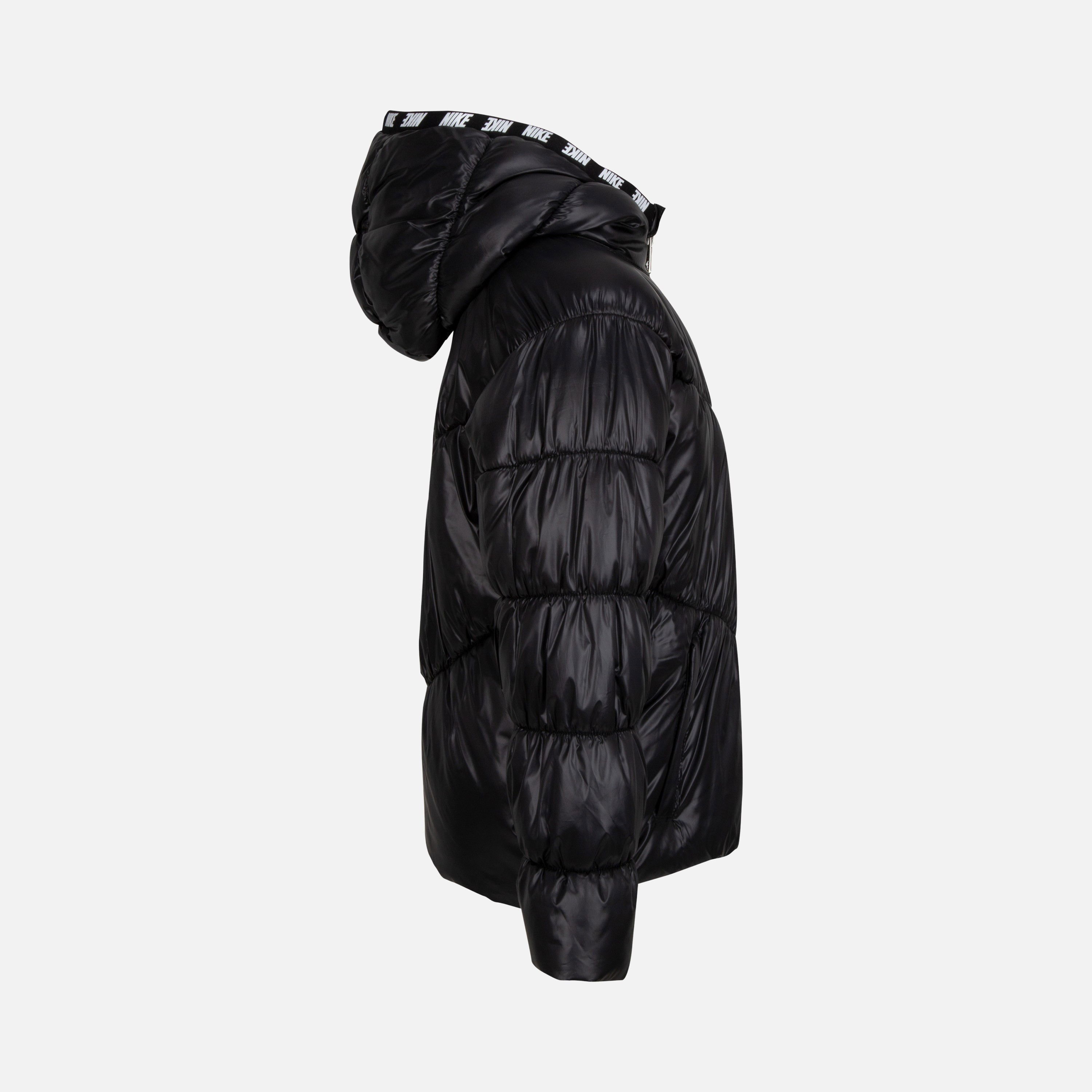 Nike Sportswear Chevron Cinched Puffer Full-Zip Hoodie (Girls') Çocuk Mont