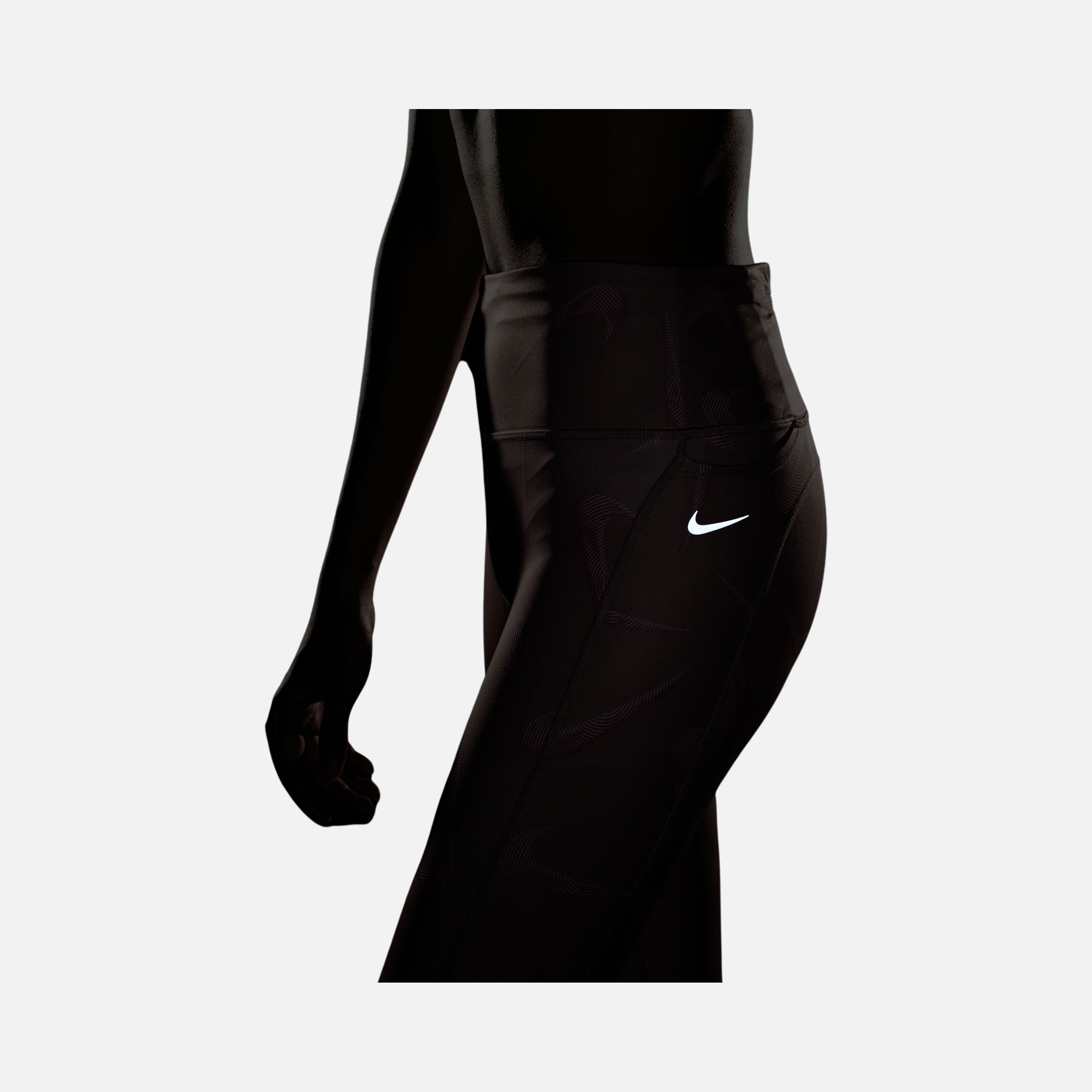 Nike Dri-Fit Fast Swoosh Printed 7/8 Running Kadın Tayt