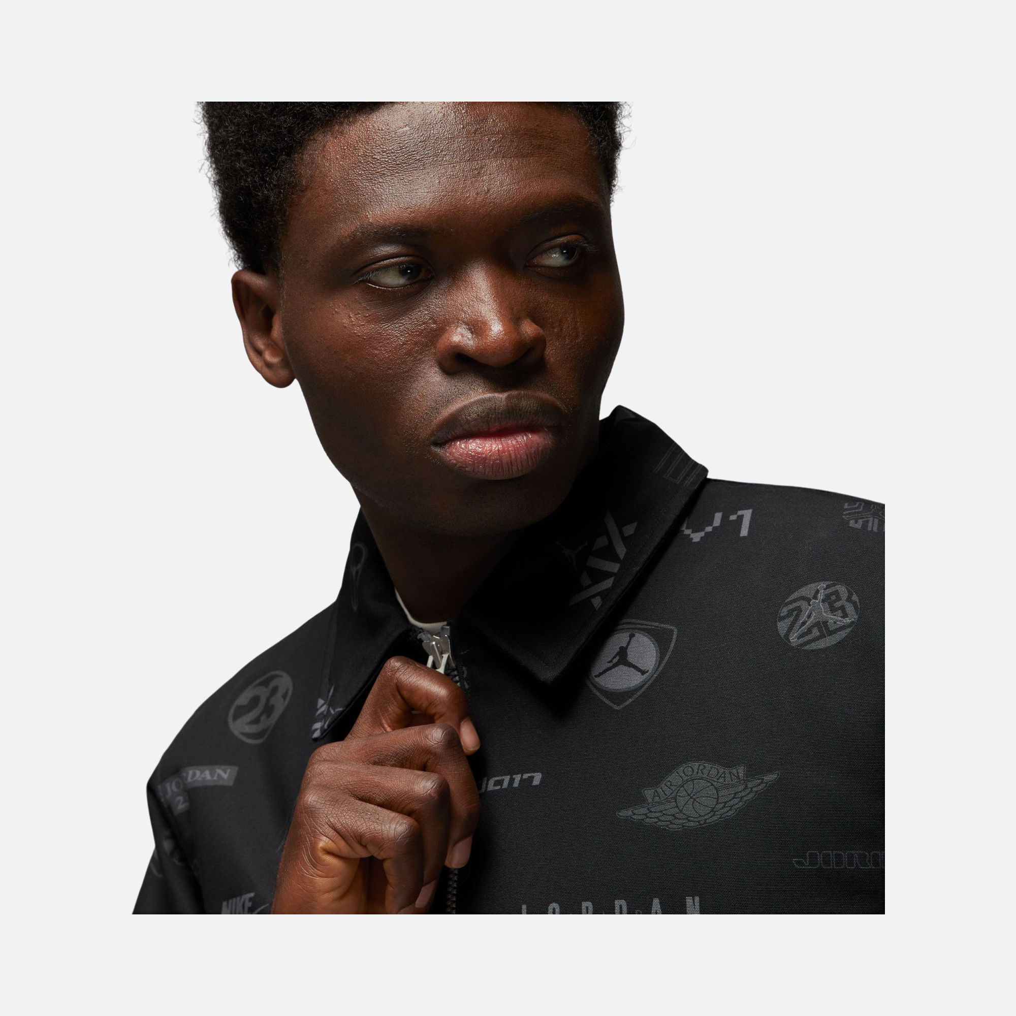 Nike Jordan Flight Heritage Allover OW Lined Full-Zip Erkek Ceket