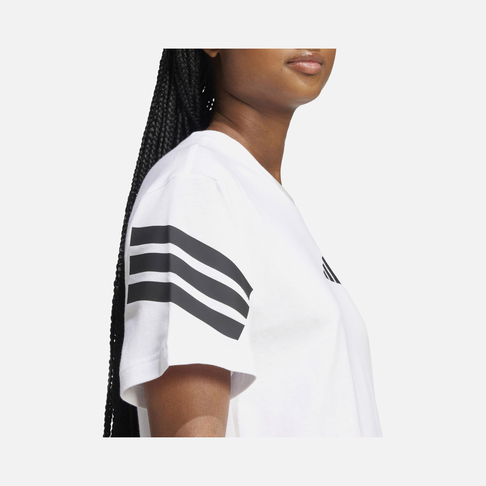 adidas Sportswear Future Icons 3-Stripes & 3-Bar Logo Detail Short-Sleeve Kadın Tişört