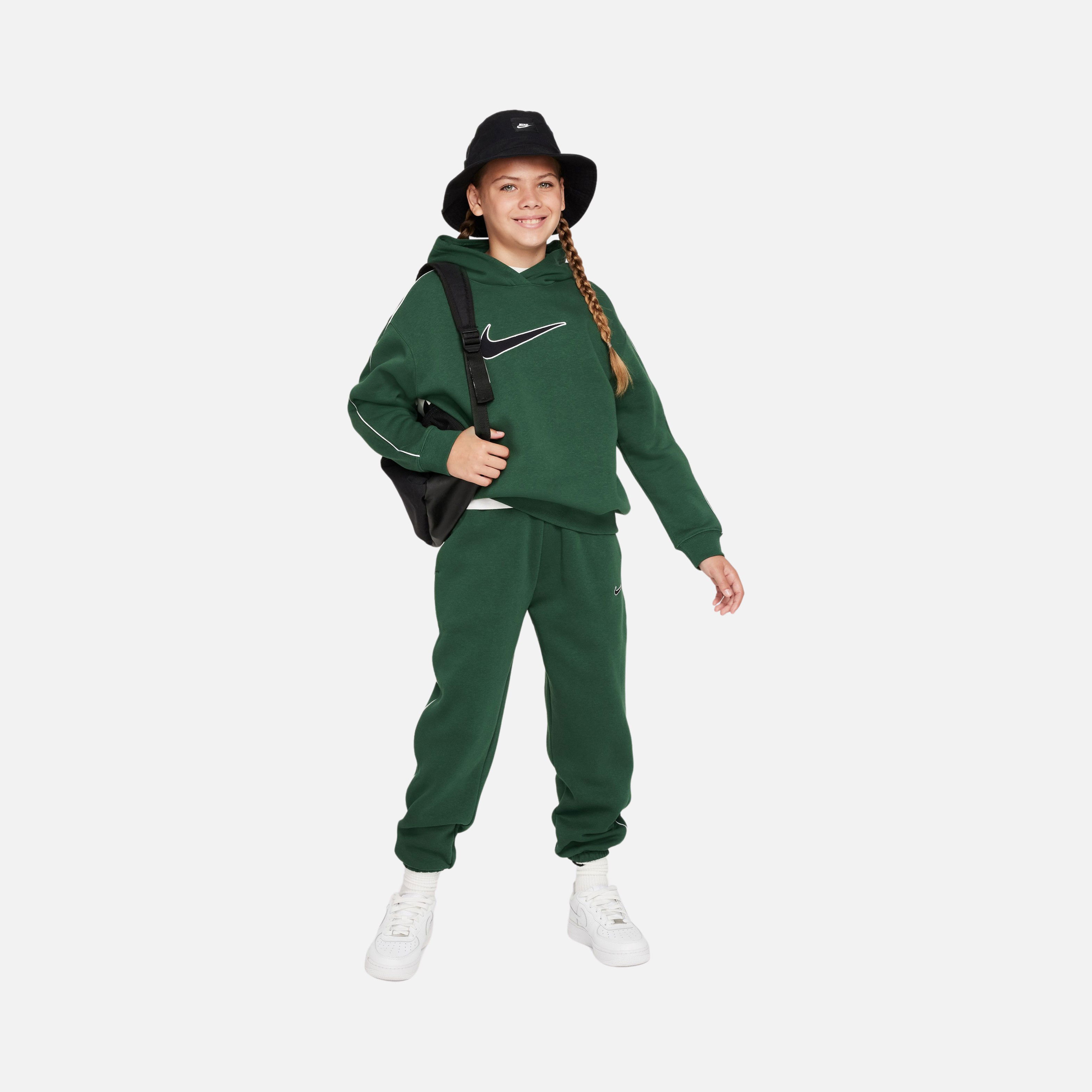 Nike Sportswear Oversized Fleece Pullover Hoodie (Girls') Çocuk Sweatshirt