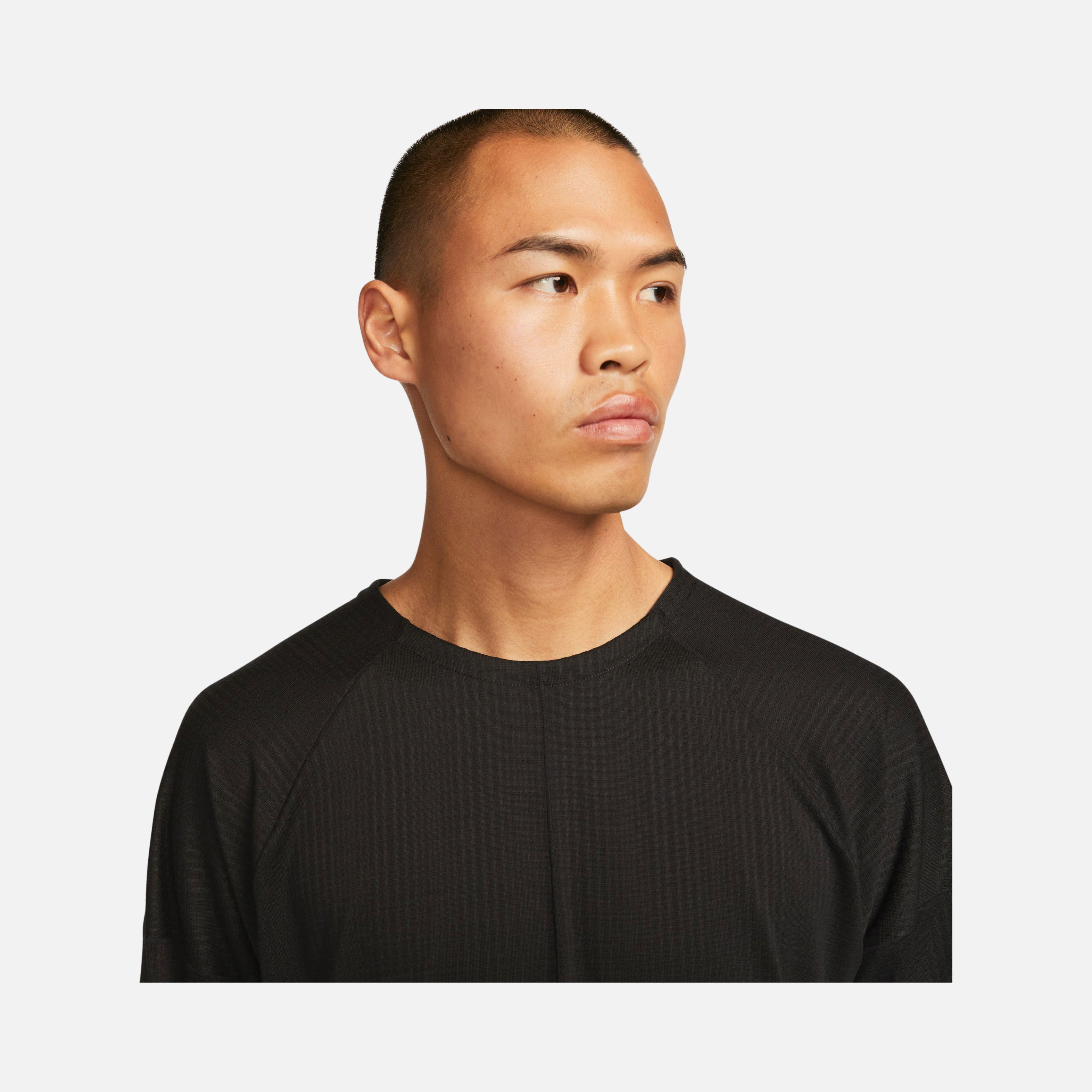 Nike Yoga Dri-Fit Statement Jersey Crew Training Long-Sleeve Erkek Tişört