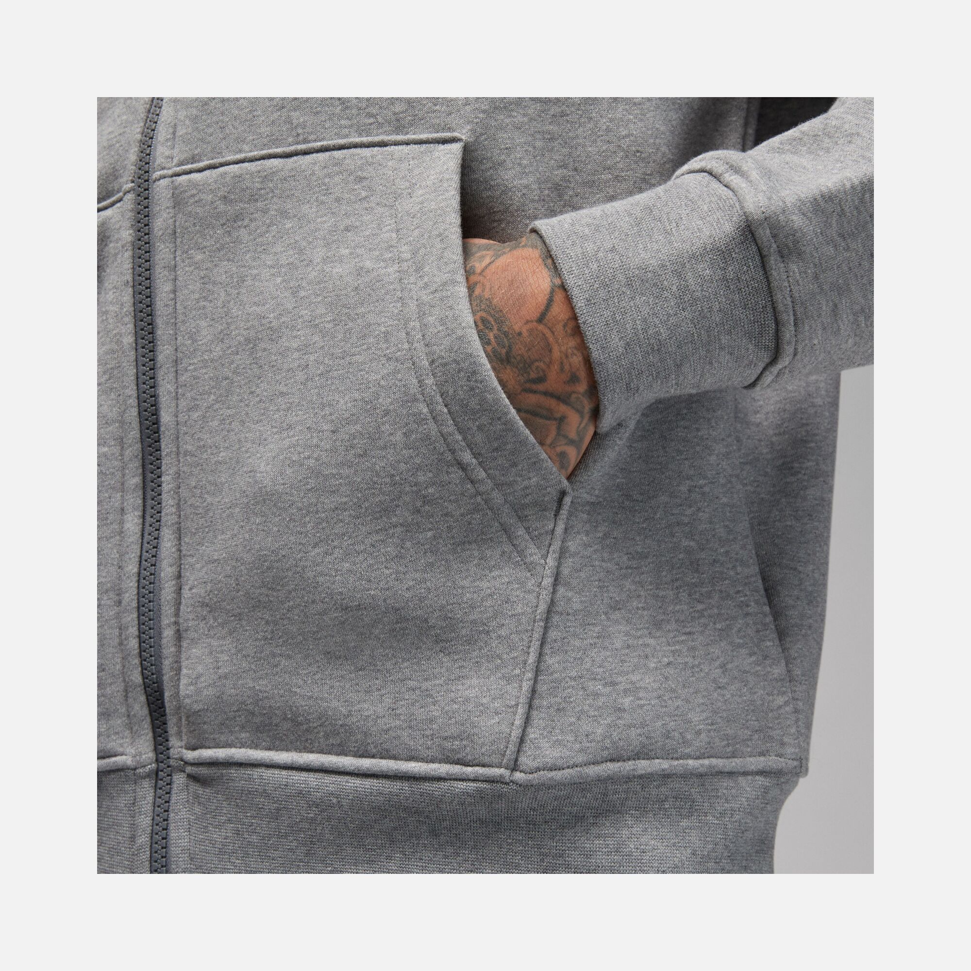 Nike Jordan Essentials Full-Zip Fleece Hoodie Erkek Sweatshirt