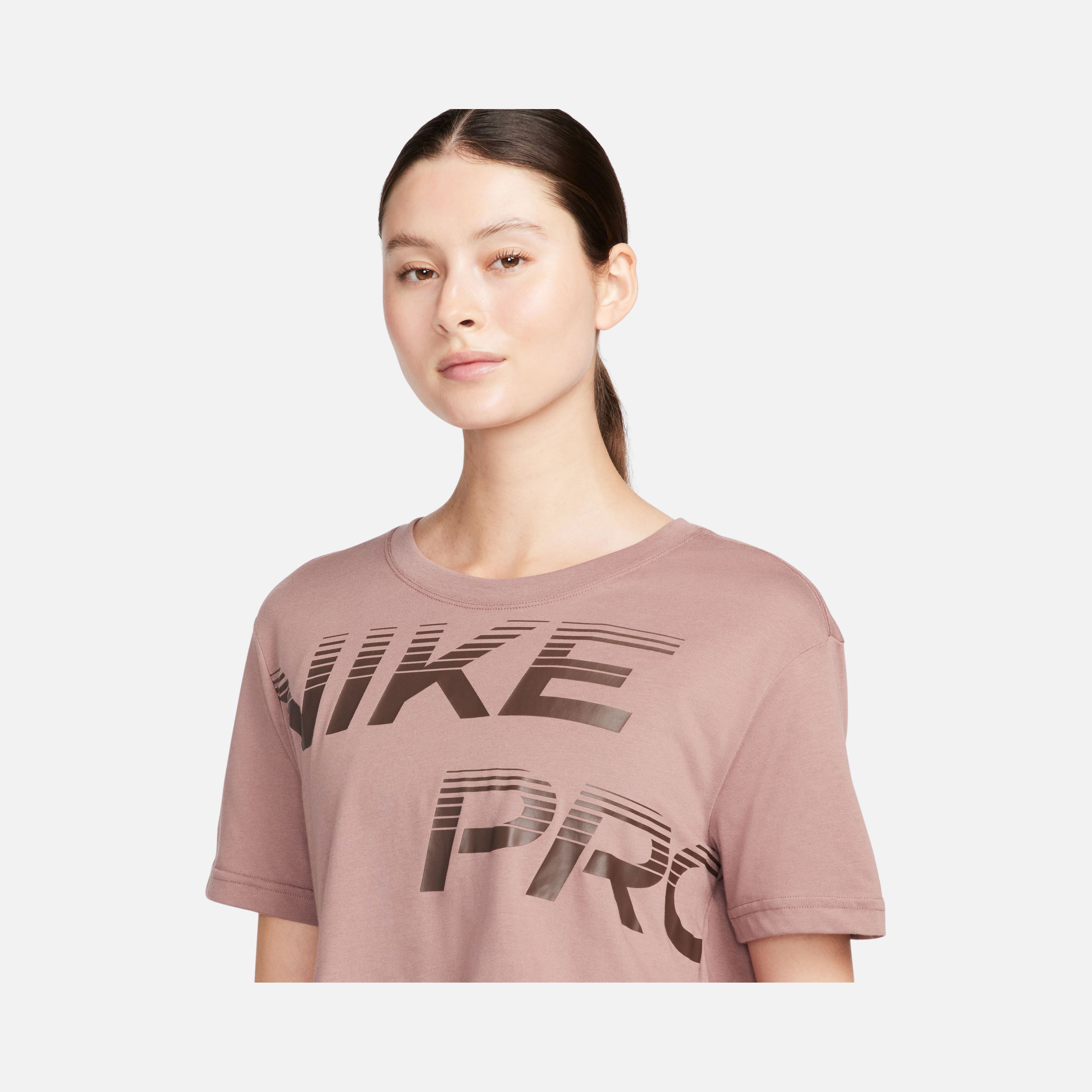 Nike Pro Dri-Fit Graphics Cropped Training Short-Sleeve Kadın Tişört