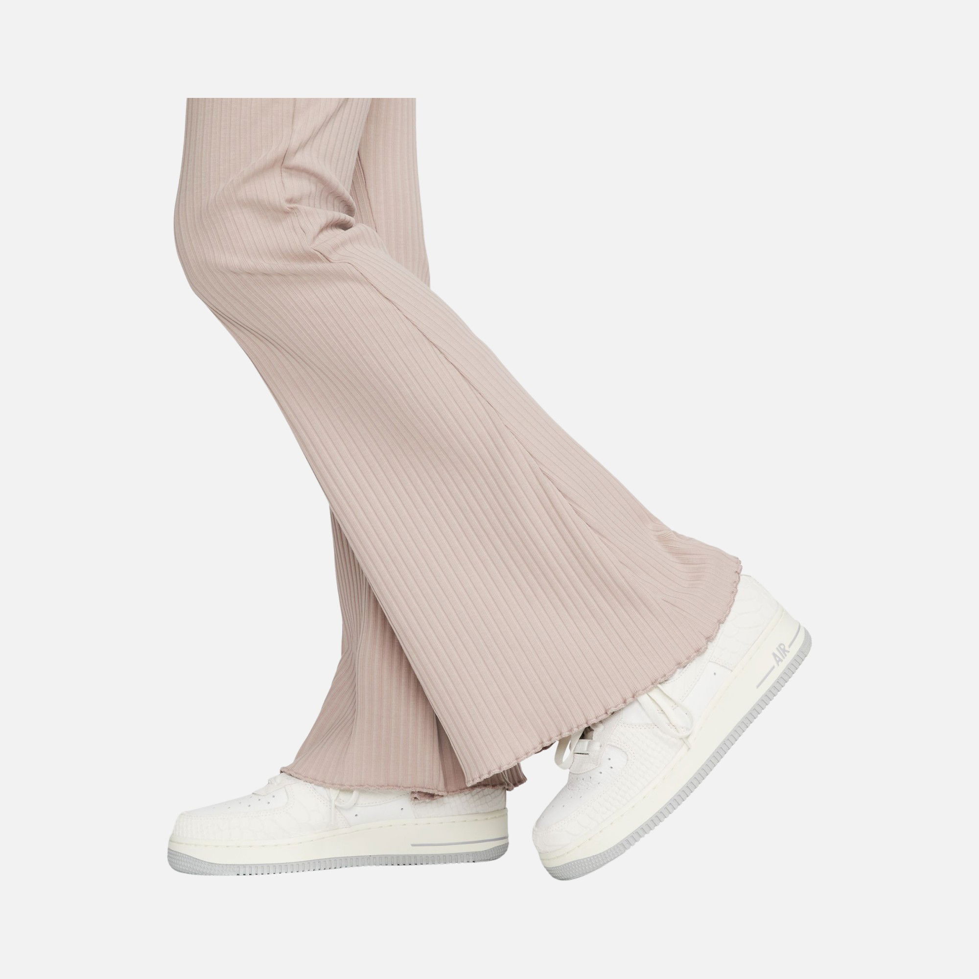 Nike Sportswear High-Waisted Wide Leg Ribbed Kadın Eşofman Altı