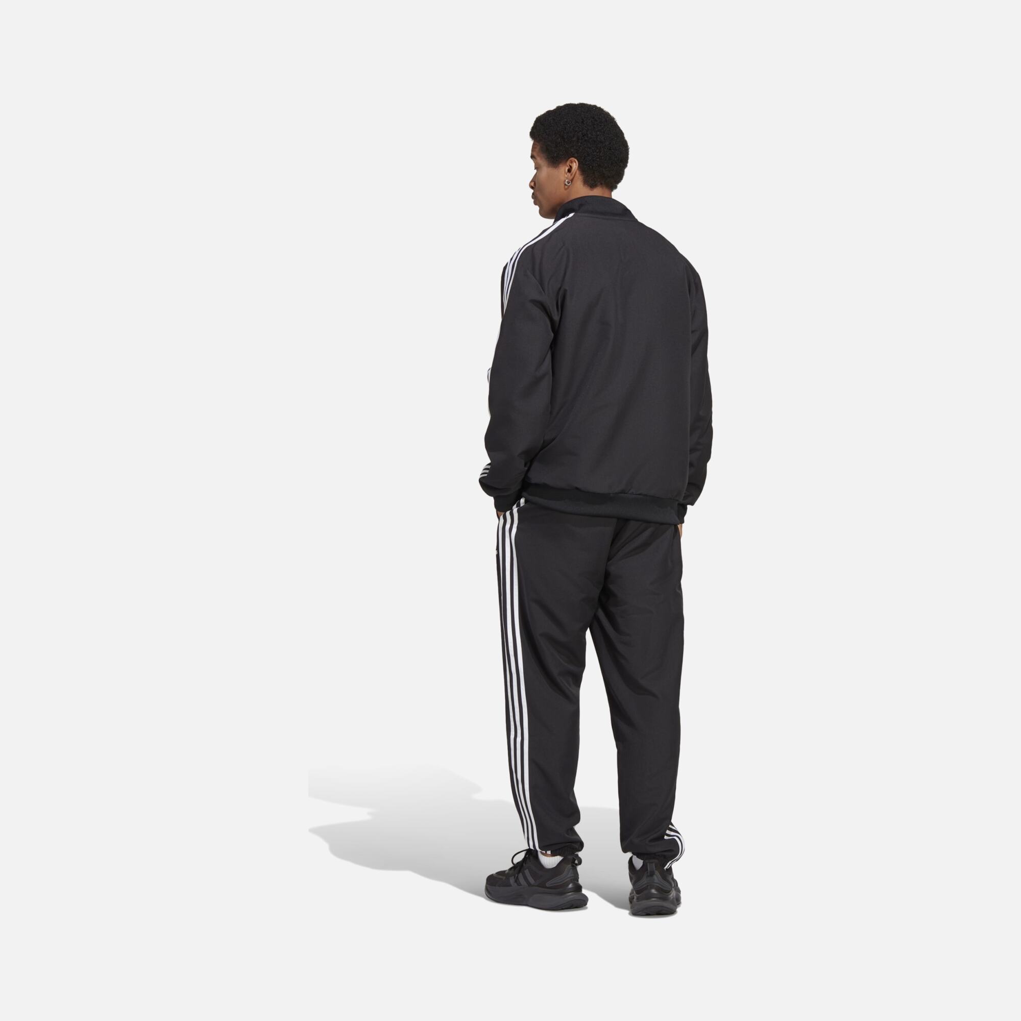 adidas Sportswear 3-Stripes Woven Full-Zip Erkek Eşofman Takımı