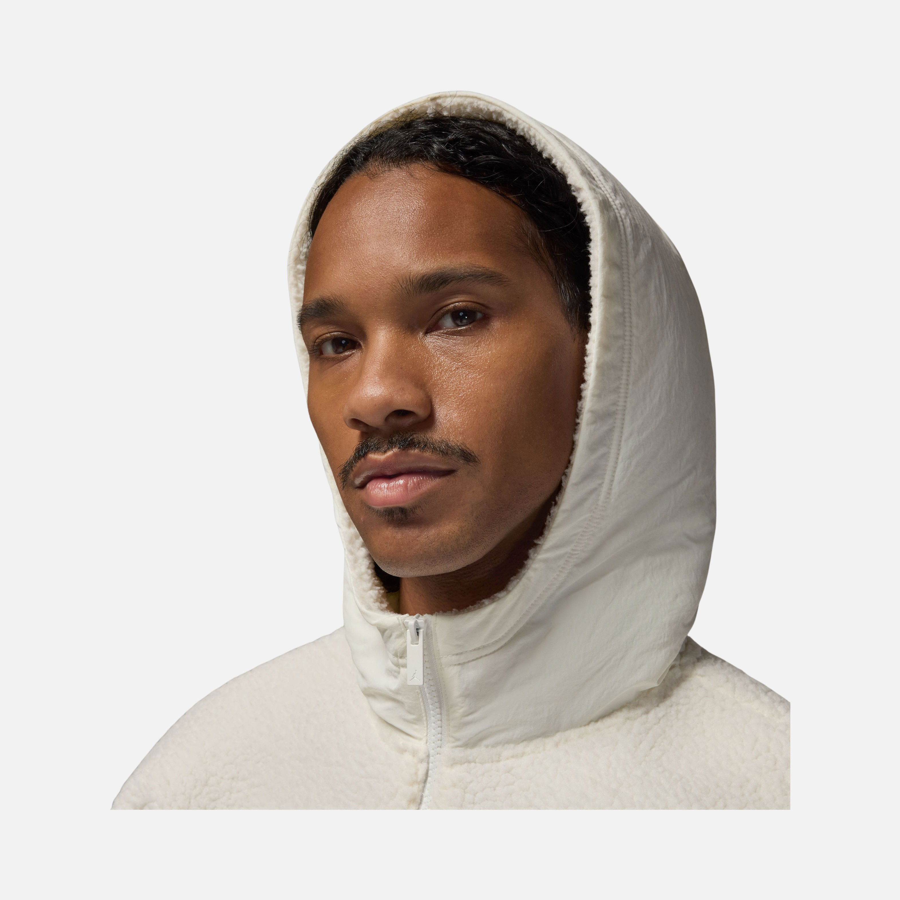 Nike Jordan Flight Sherpa Half-Zip Hoodie Erkek Sweatshirt