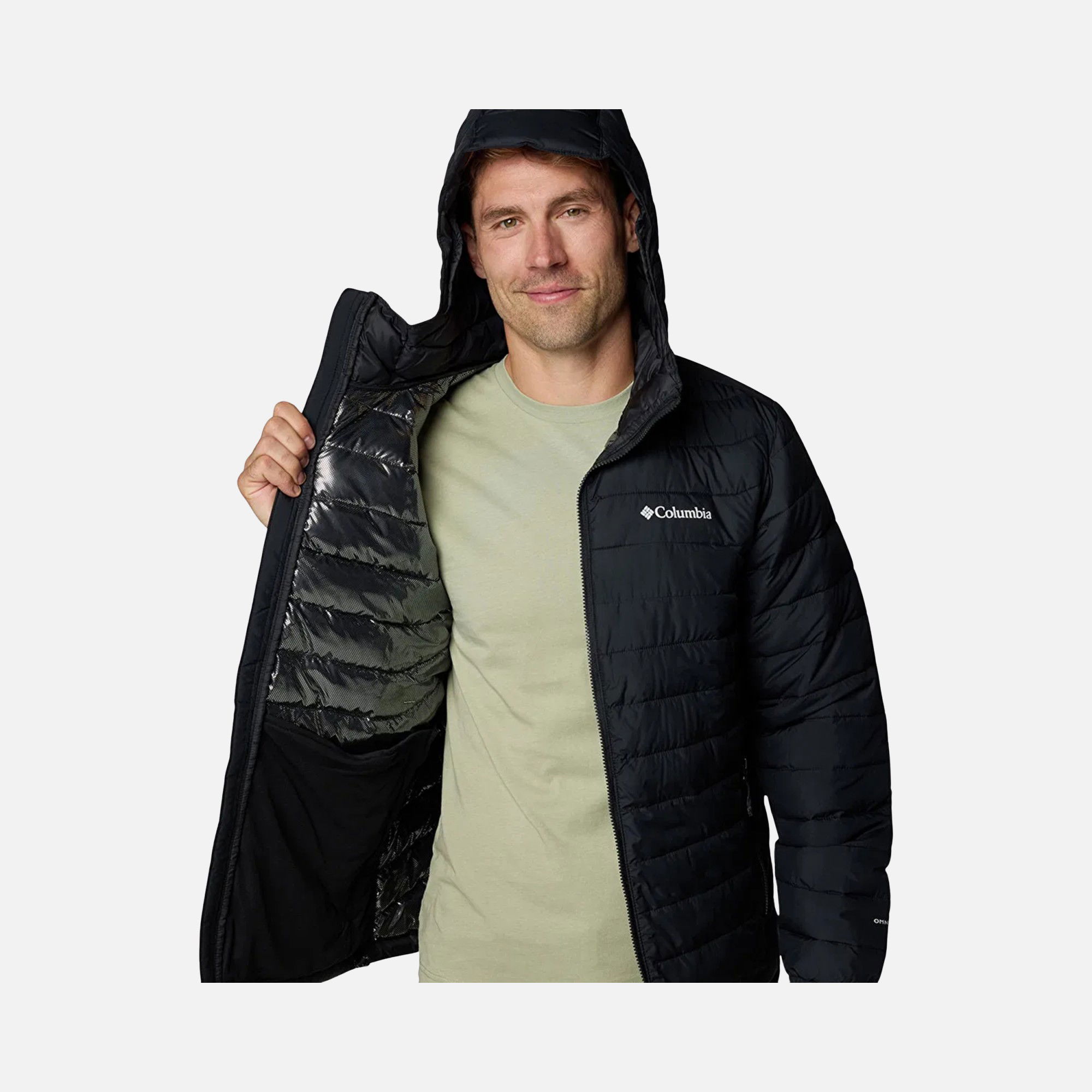 Columbia Powder Lite II Omni-Heat™ Reflective Full-Zip Hoodie Erkek Mont