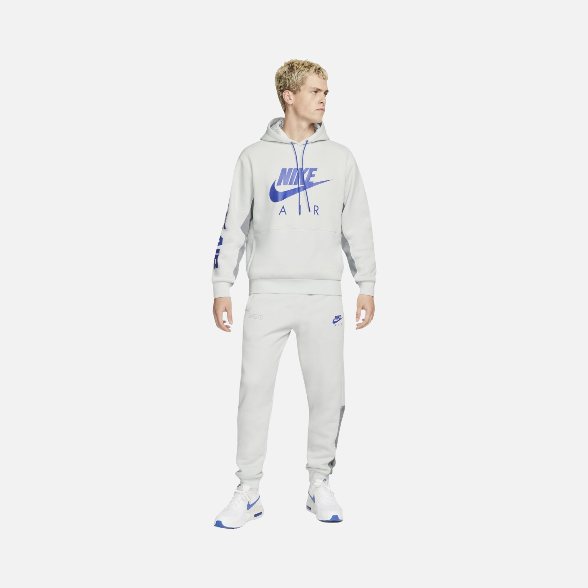 Nike Sportswear Air Brushed-Back Fleece Pullover Hoodie Erkek Sweatshirt