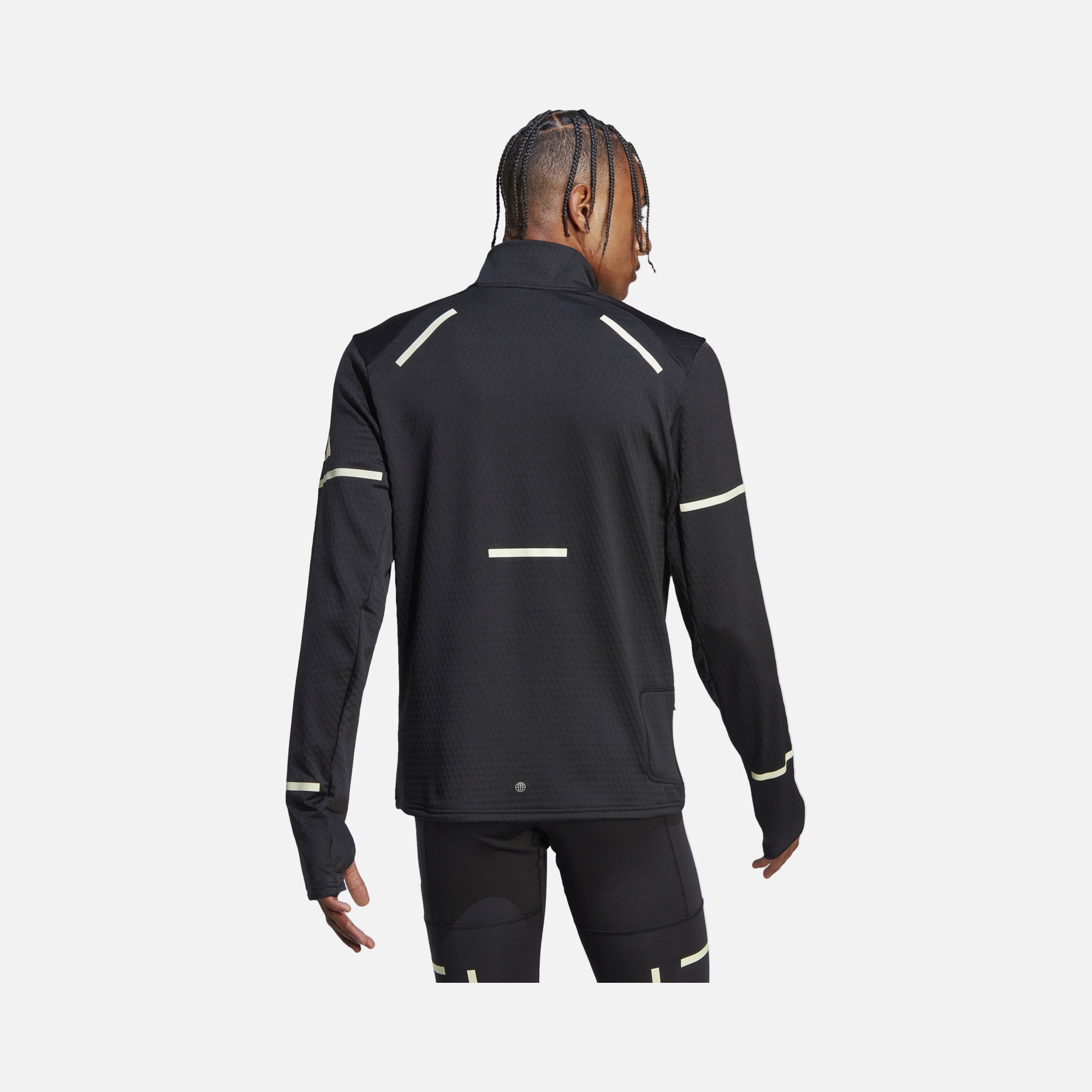 adidas Run X-City Reflect At Night 1/2 Running Zippered Leg Erkek Sweatshırt