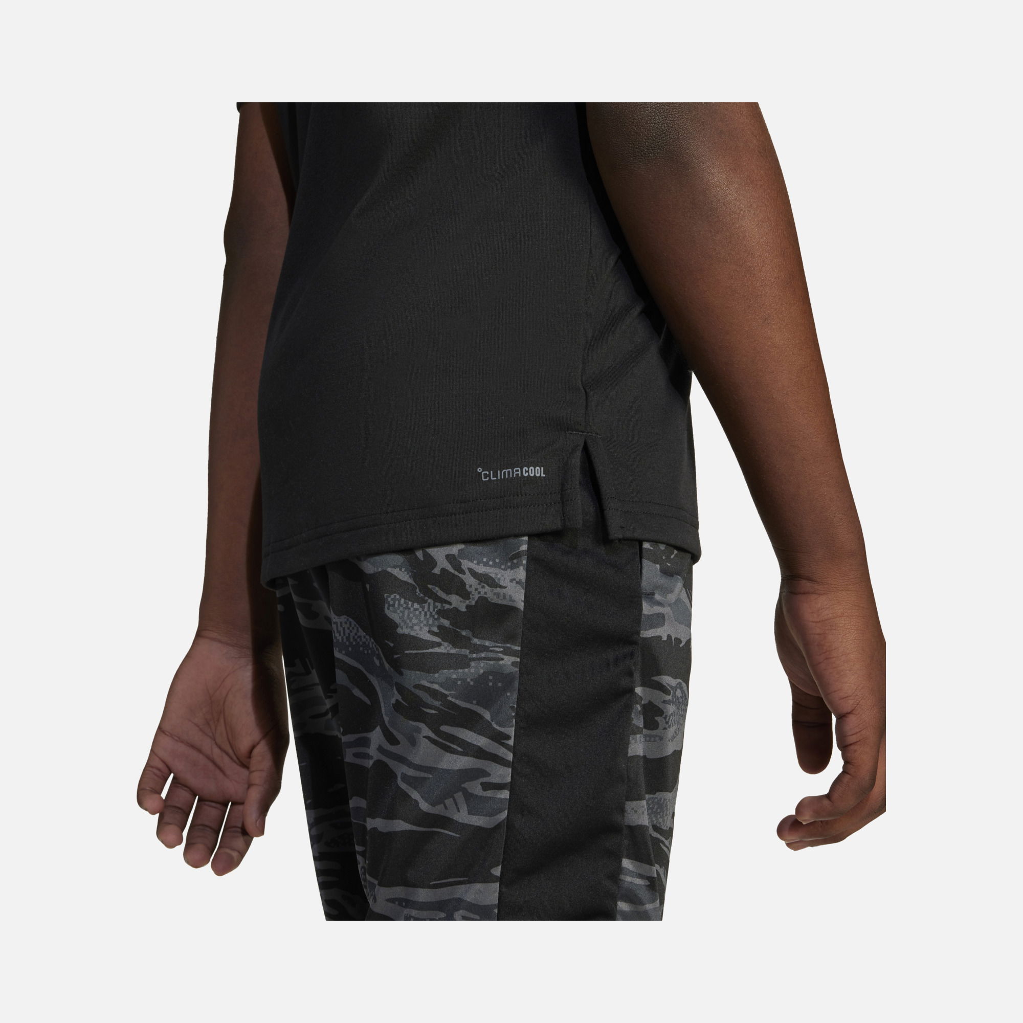 adidas Climacool Essentials Camouflage Printed Training Short-Sleeve Çocuk Tişört