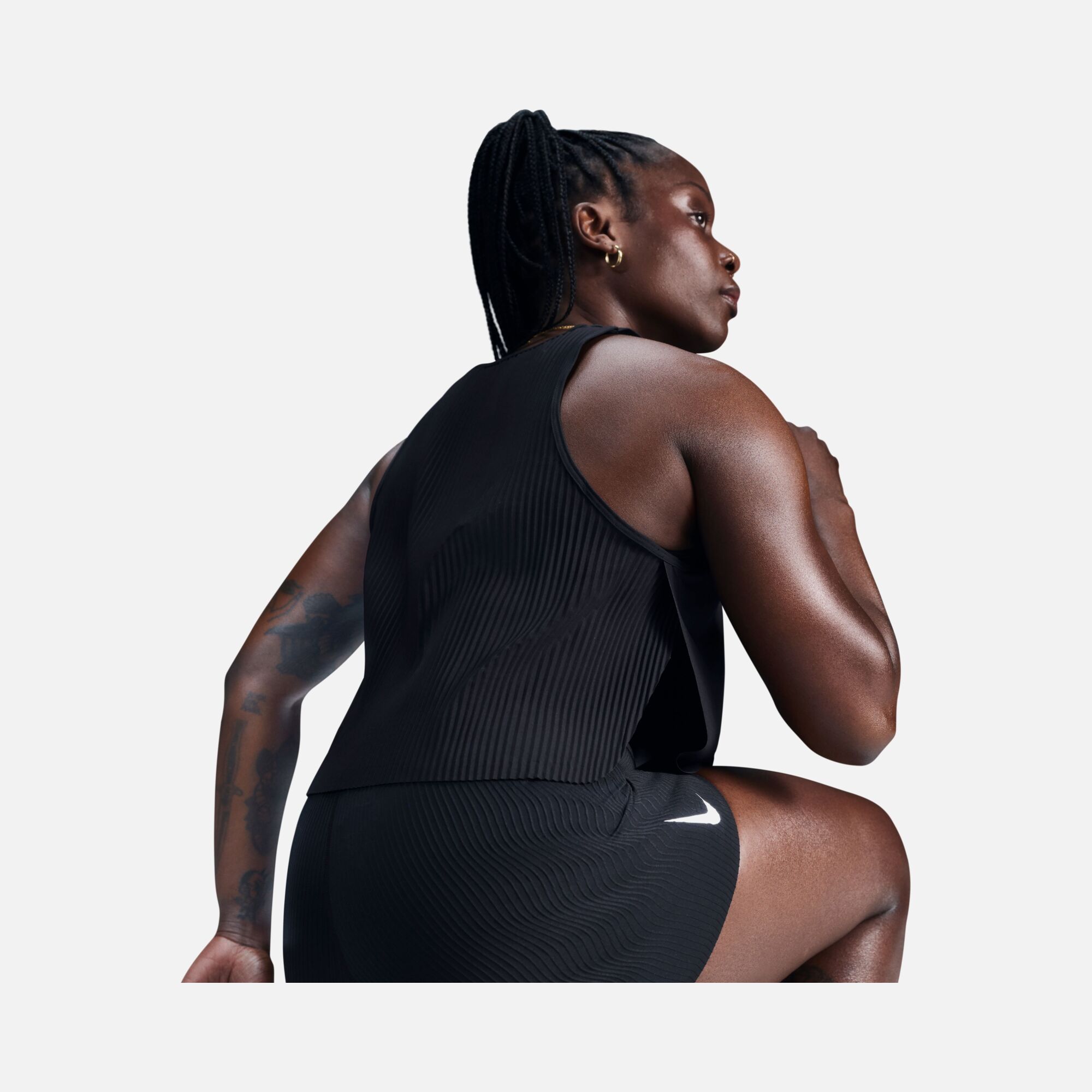 Nike AeroSwift Dri-Fit ADV Cropped Running Kadın Atlet