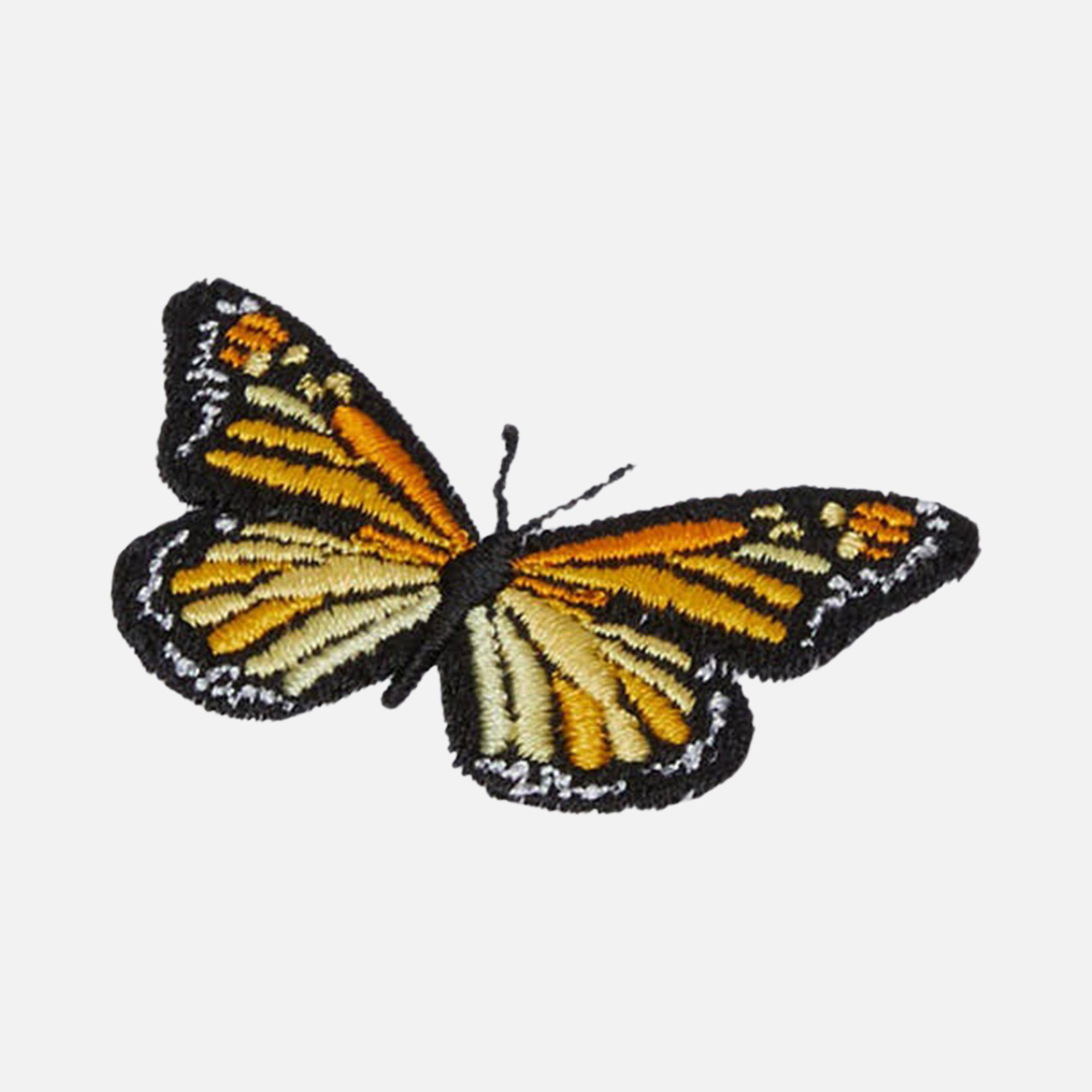 WWF Sportswear Monark Kelebeği Embroidered Cropped Short-Sleeve Kadın Tişört