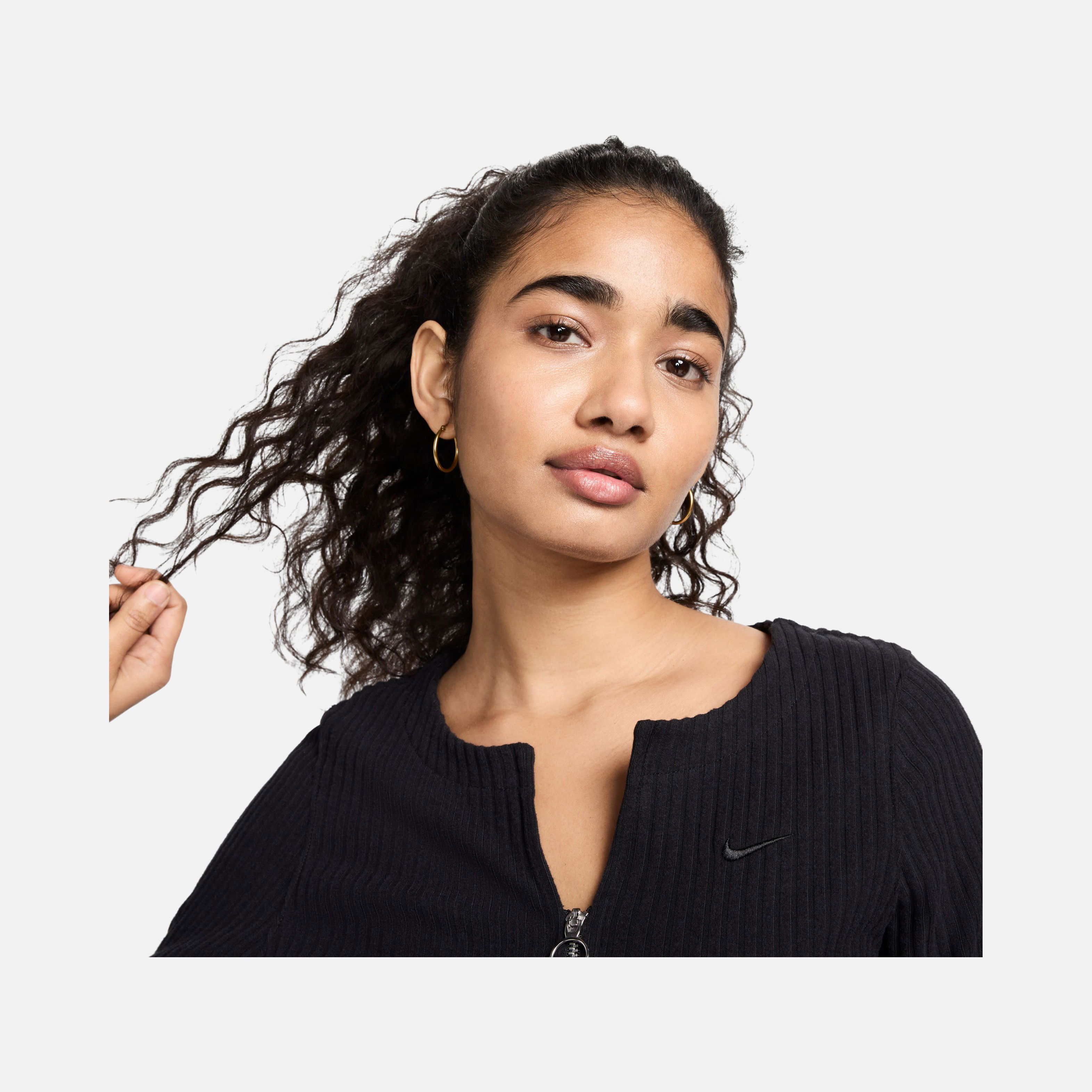 Nike Sportswear Collections Chill Knit Slim Ribbed Cardigan Full-Zip Kadın Ceket