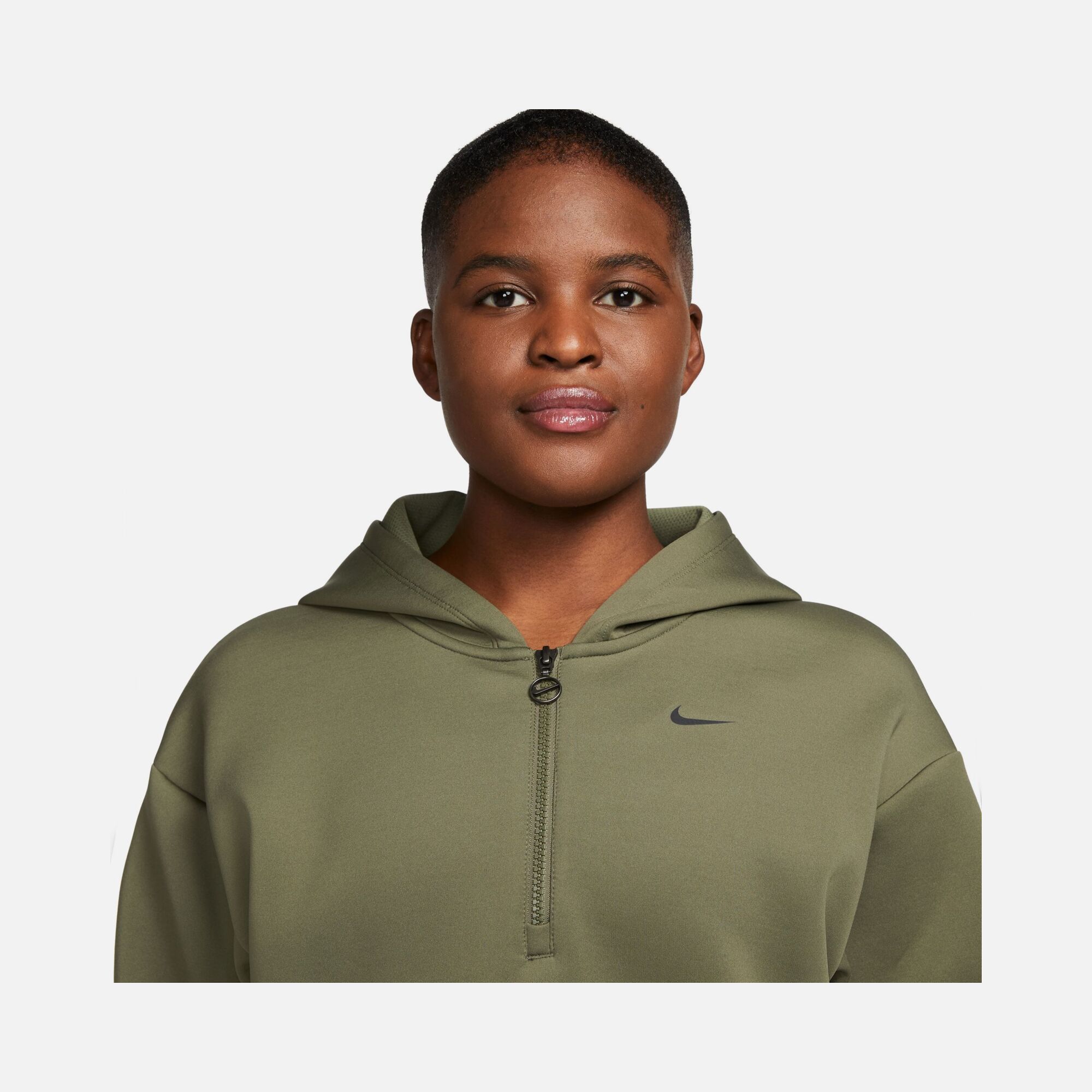 Nike Dri-Fit Graphic Shine Training Cropped 1/2-Zip Hoodie Kadın Sweatshirt
