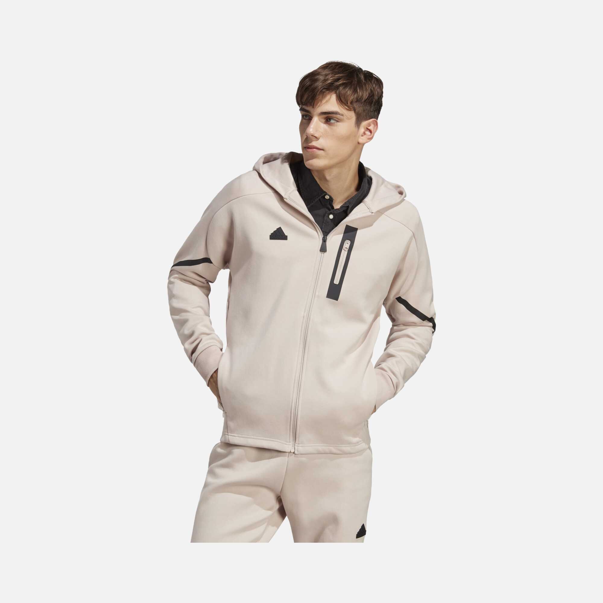 adidas Designed for Gameday Full-Zip Hoodie Training Erkek Sweatshirt