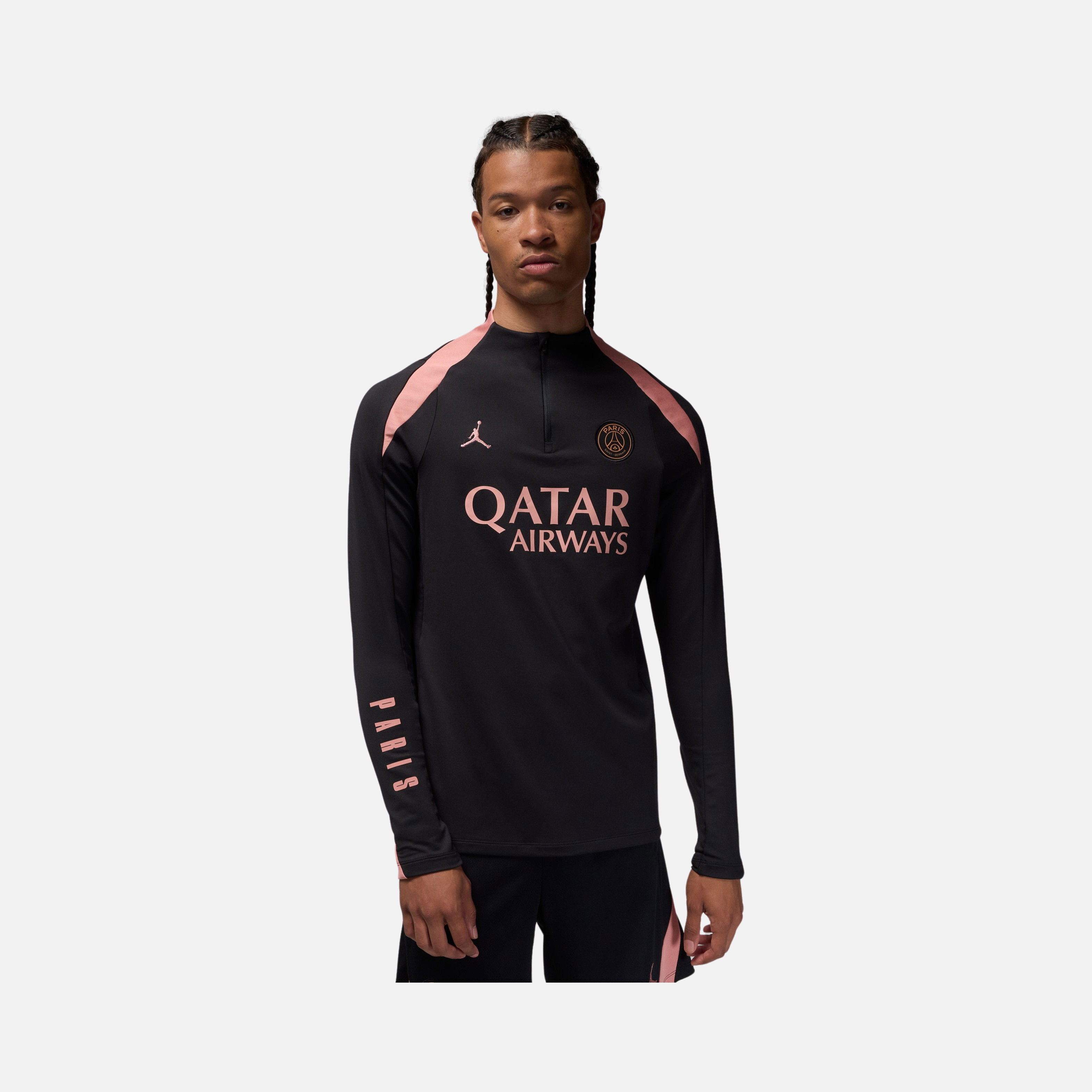 Nike Paris Saint-Germain Dri-Fit Strike Drill 1/2-Zip Long-Sleeve Erkek Tişört