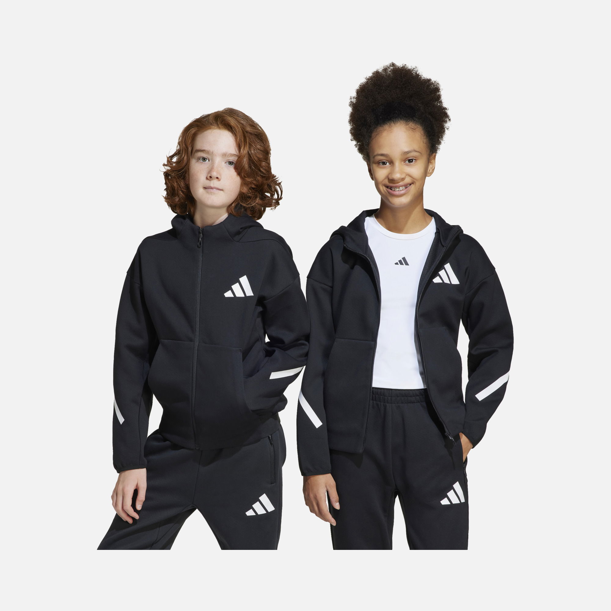 adidas Z.N.E. Sportswear Track Full-Zip Hoodie Çocuk Sweatshirt