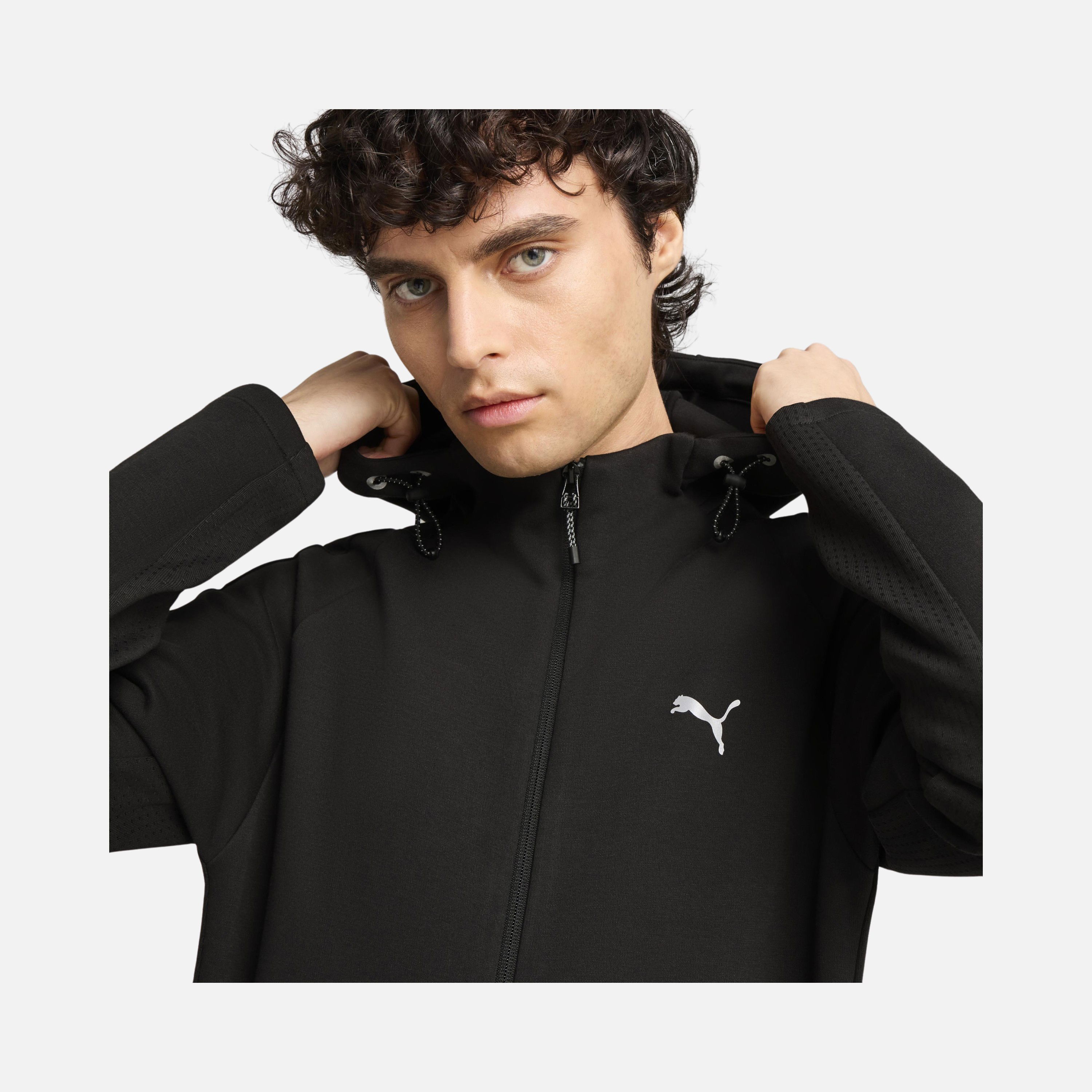 Puma Sportswear Evostripe DryCELL Slim Cut Full-Zip Hooded Erkek Sweatshirt