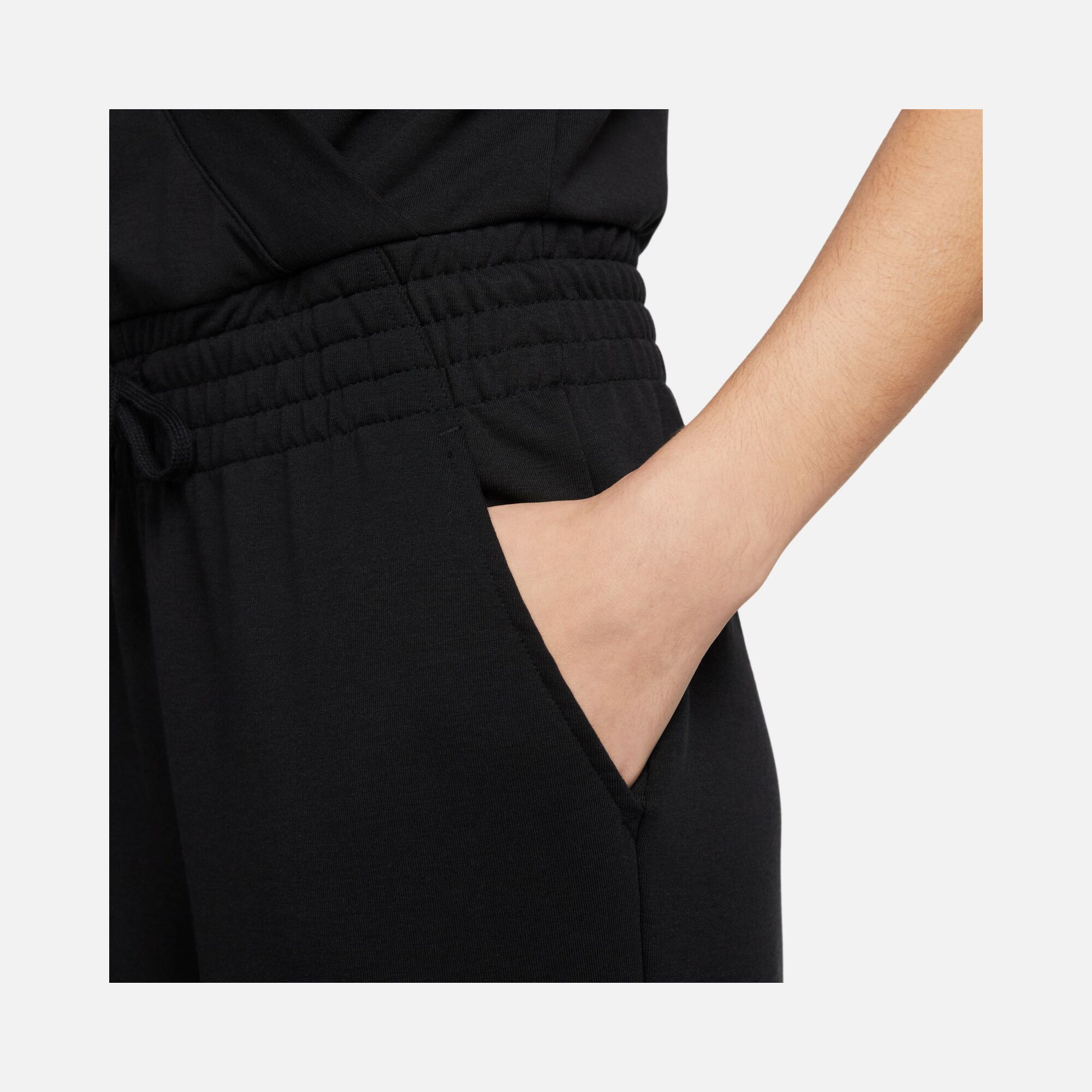 Nike Yoga Dri-Fit French Terry Wrapper Drawstring Waist Kadın Tulum