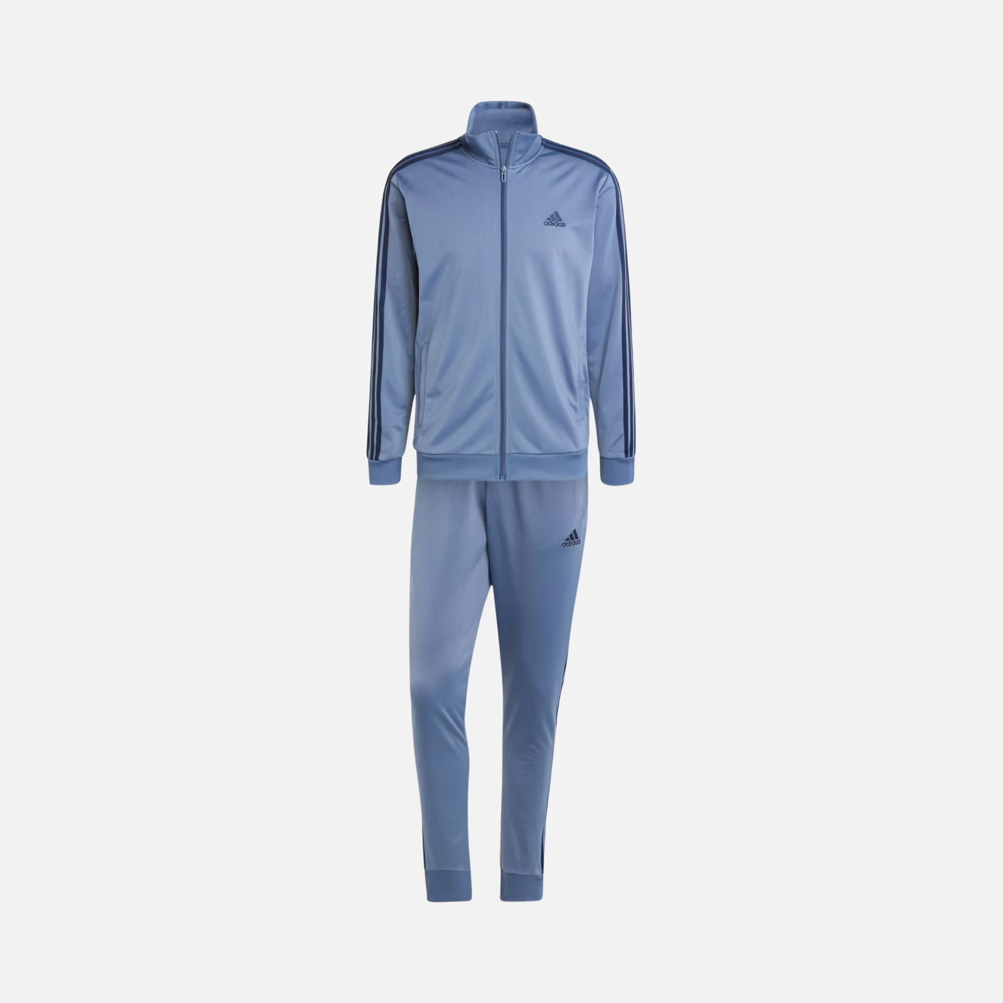 adidas Sportswear Basic 3-Stripes Tricot Full-Zip Erkek Eşofman Takımı