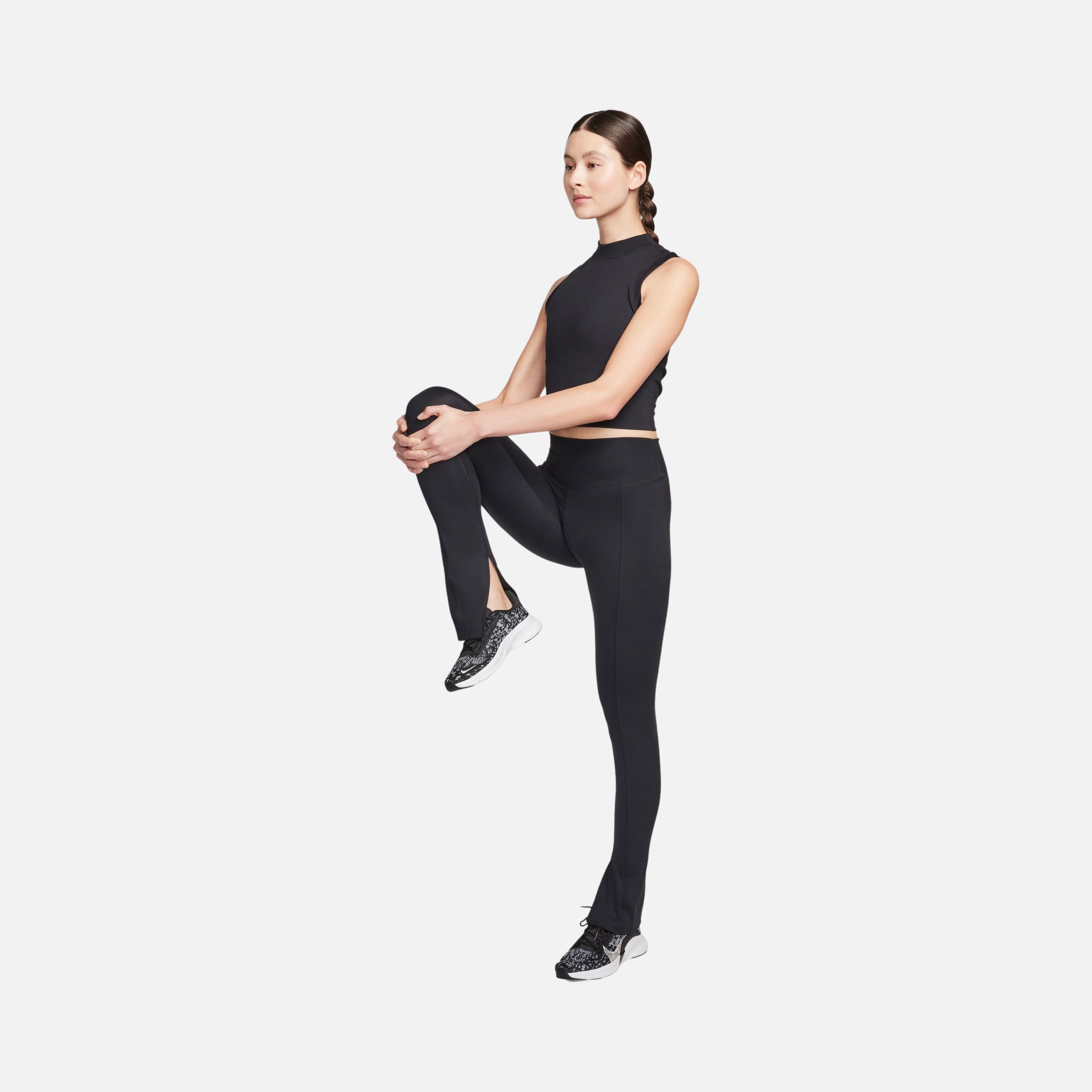 Nike One Dri-Fit Fitted Mock-Neck Cropped Training Kadın Atlet