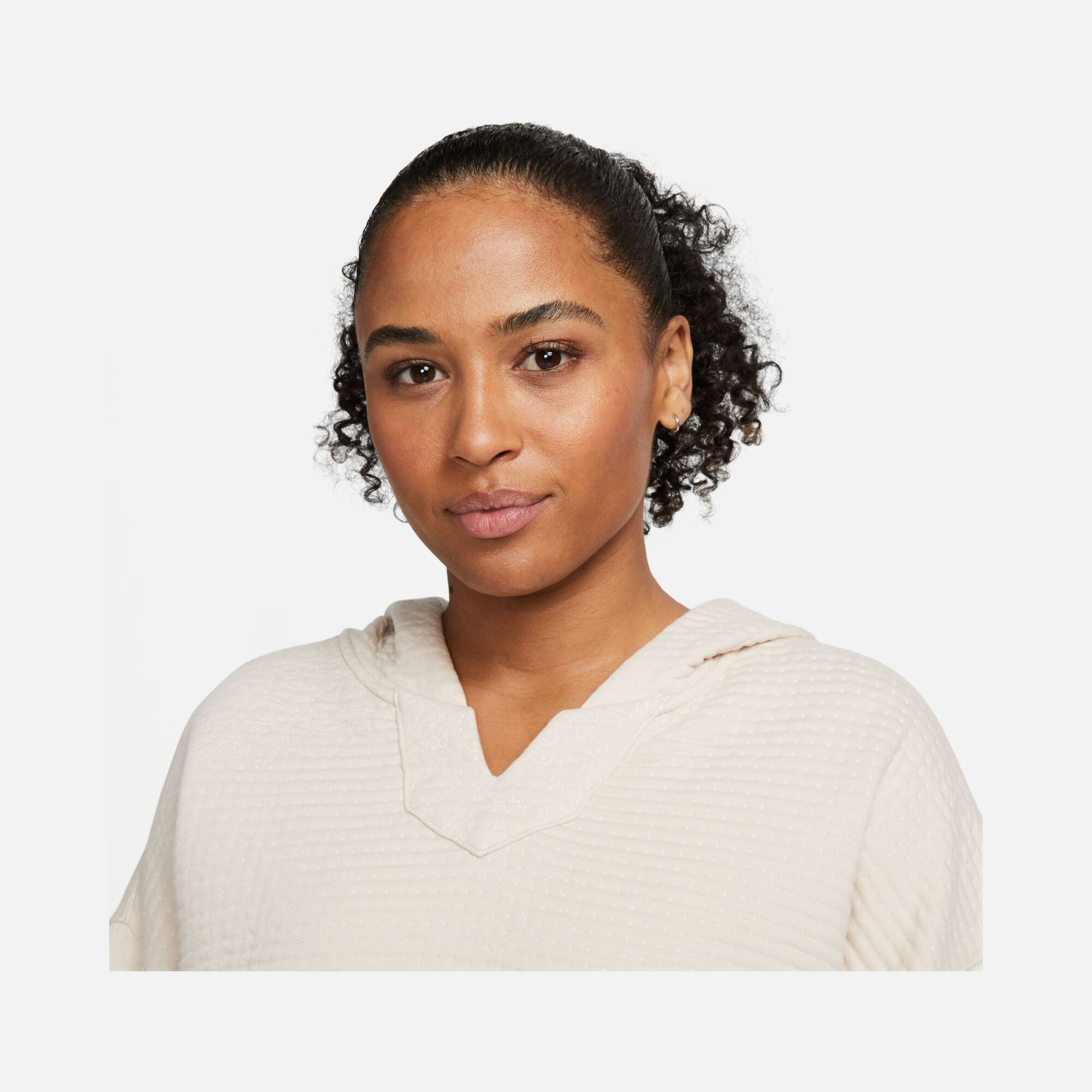 Nike Yoga Luxe Therma-Fit Jacquard Fleece Pullover Hoodie Kadın Sweatshirt