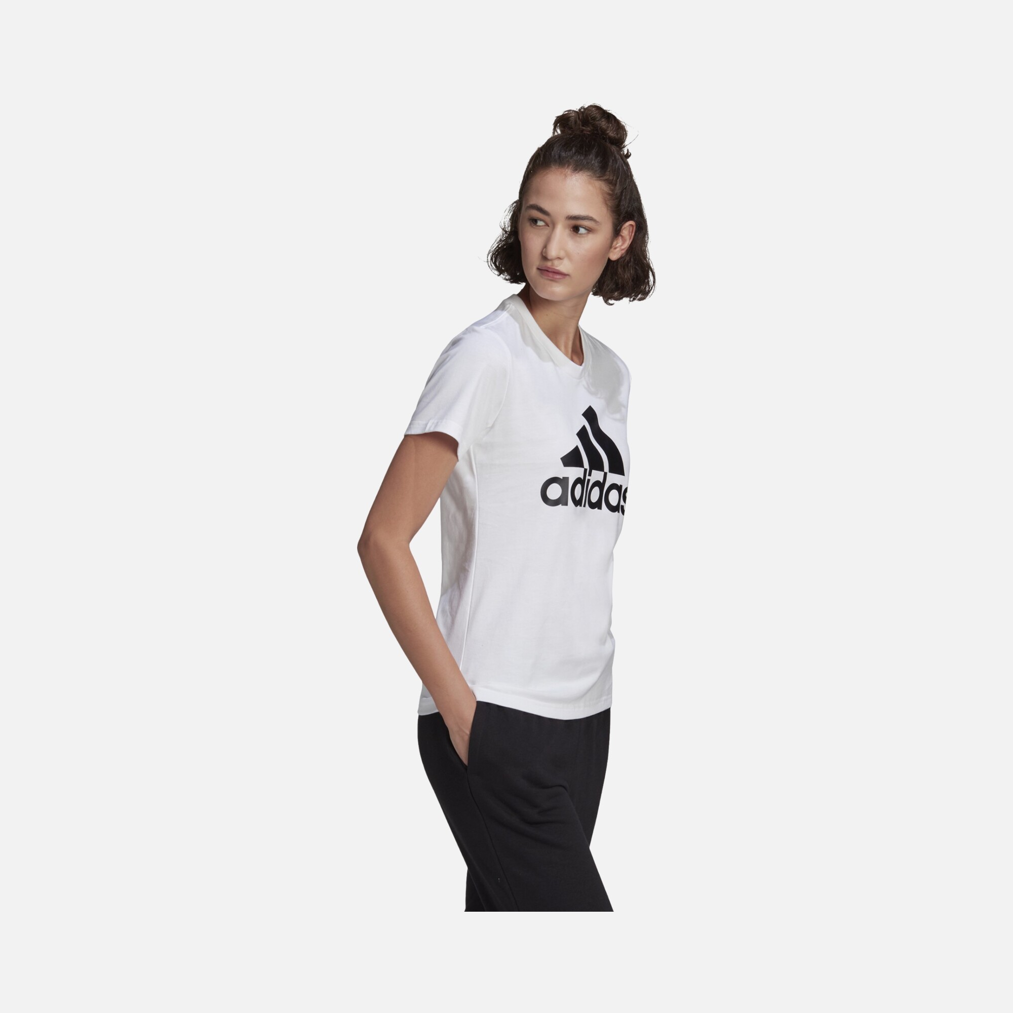 adidas Essentials Logo Short-Sleeve Kadın Tişört