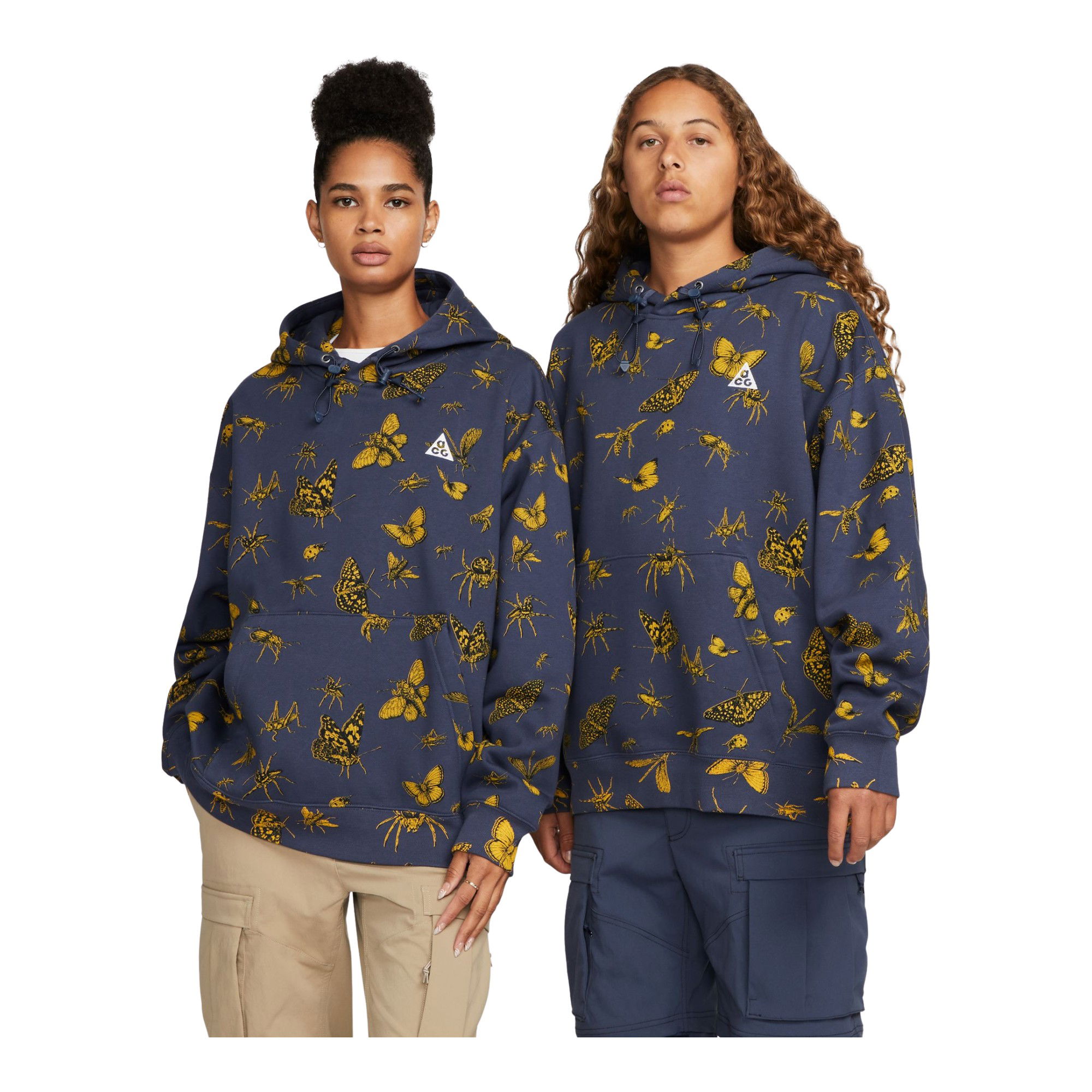 Nike ACG Therma-Fit "Bugs Grapgics'' Fleece Pullover Hoodie Unisex Sweatshirt