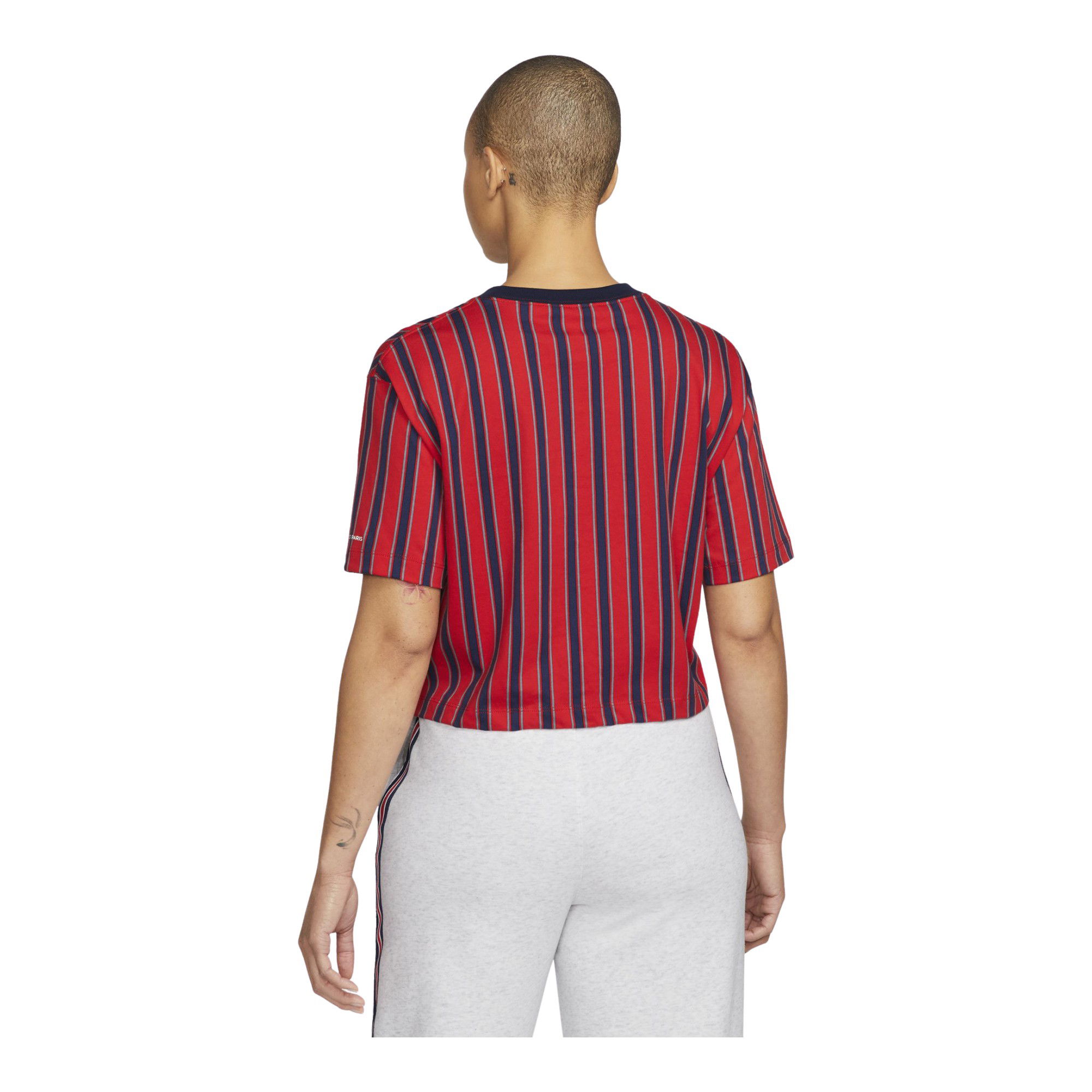 Nike Jordan 23 Paris Saint-Germain Graphic Cropped Short-Sleeve Kadın Tişört