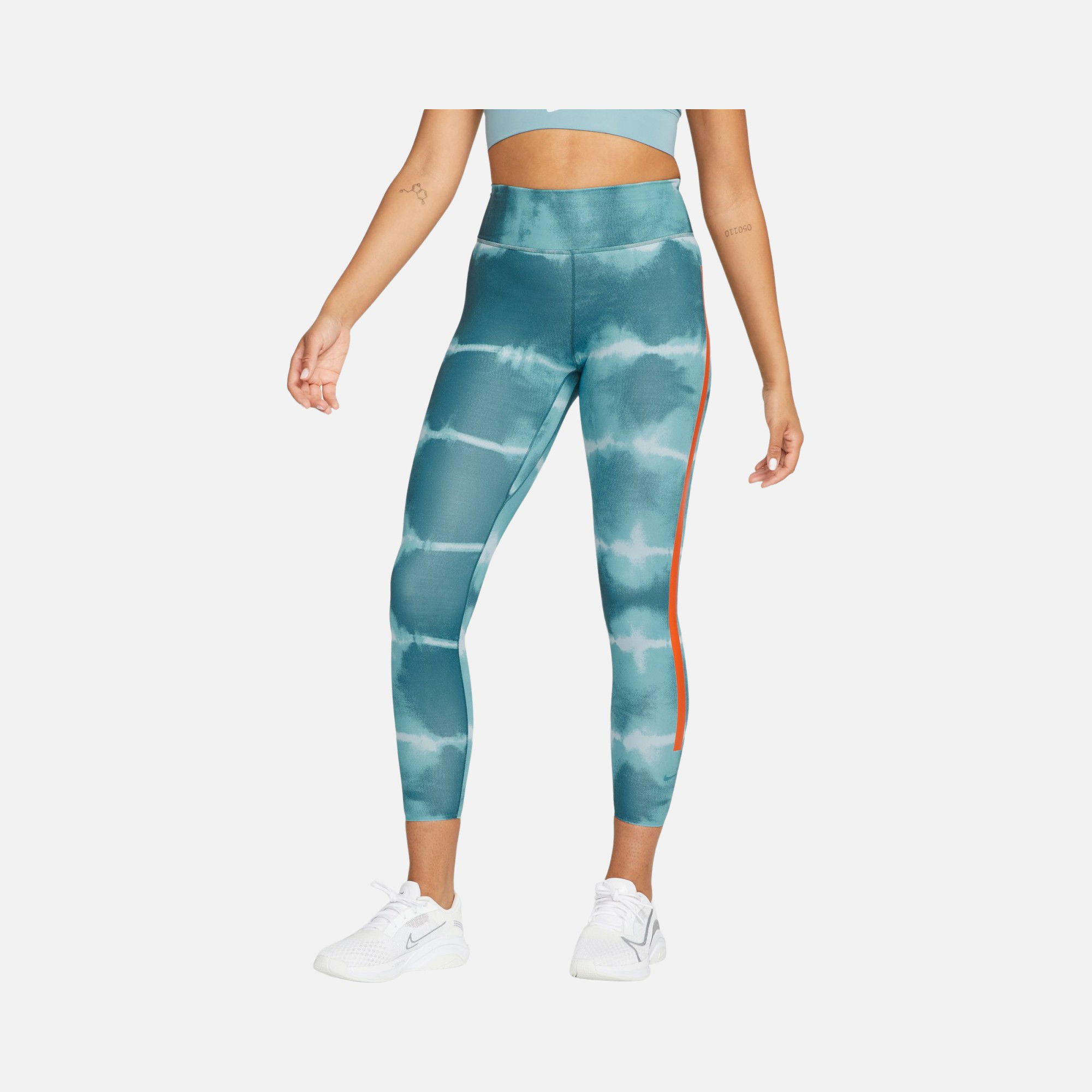 Nike One Luxe Mid-Rise Printed Training Kadın Tayt
