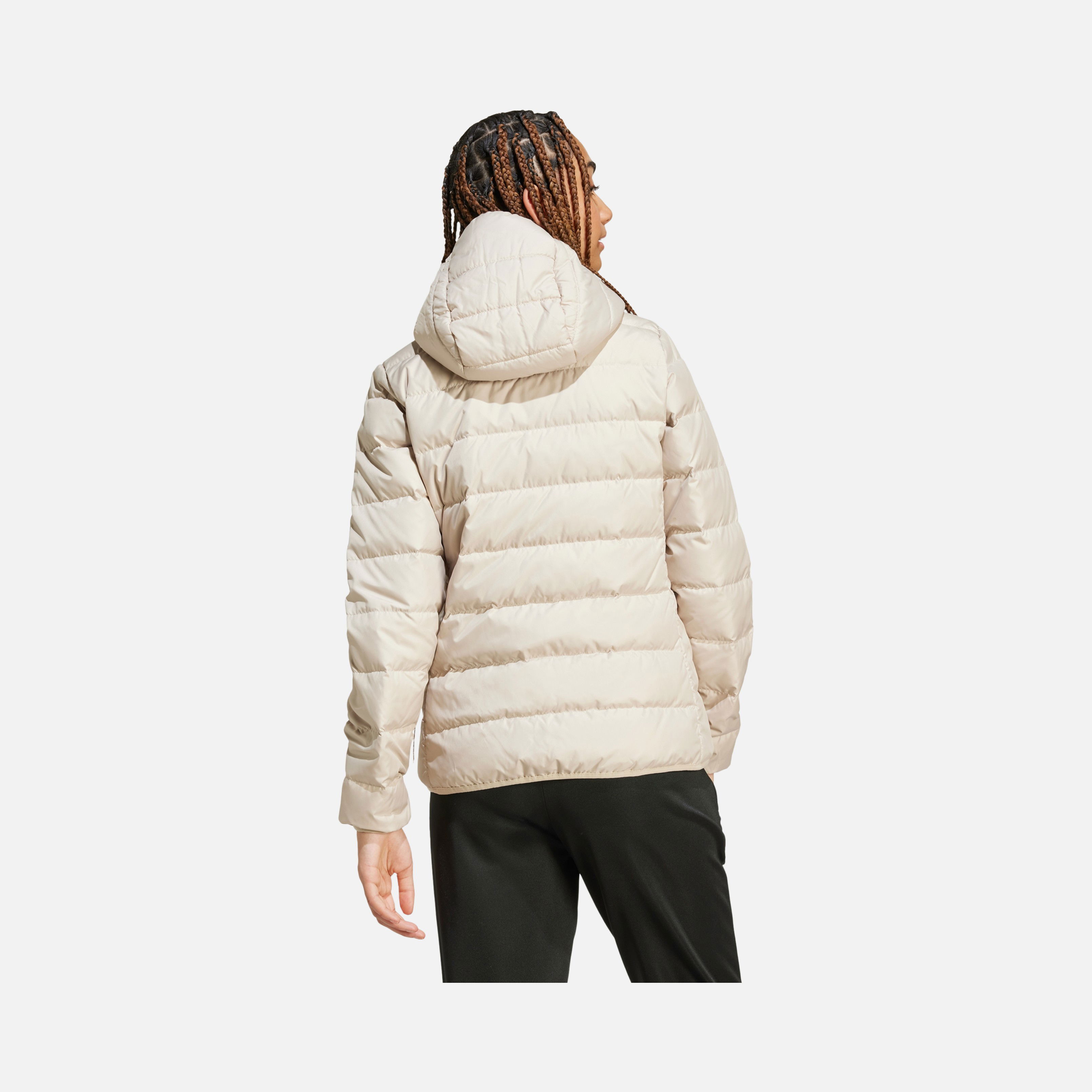 adidas Essentials Light Down Full-Zip Hoodie Kadın Mont