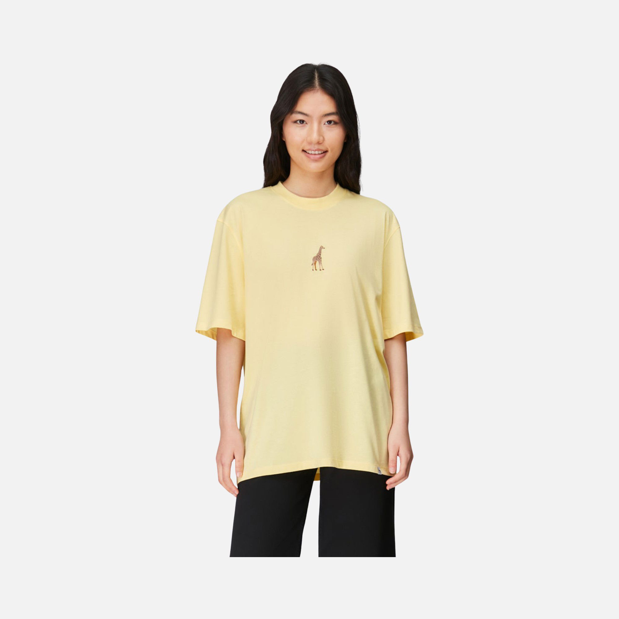 WWF Sportswear Zürafa Embroidered Oversize Short-Sleeve Unisex Tişört