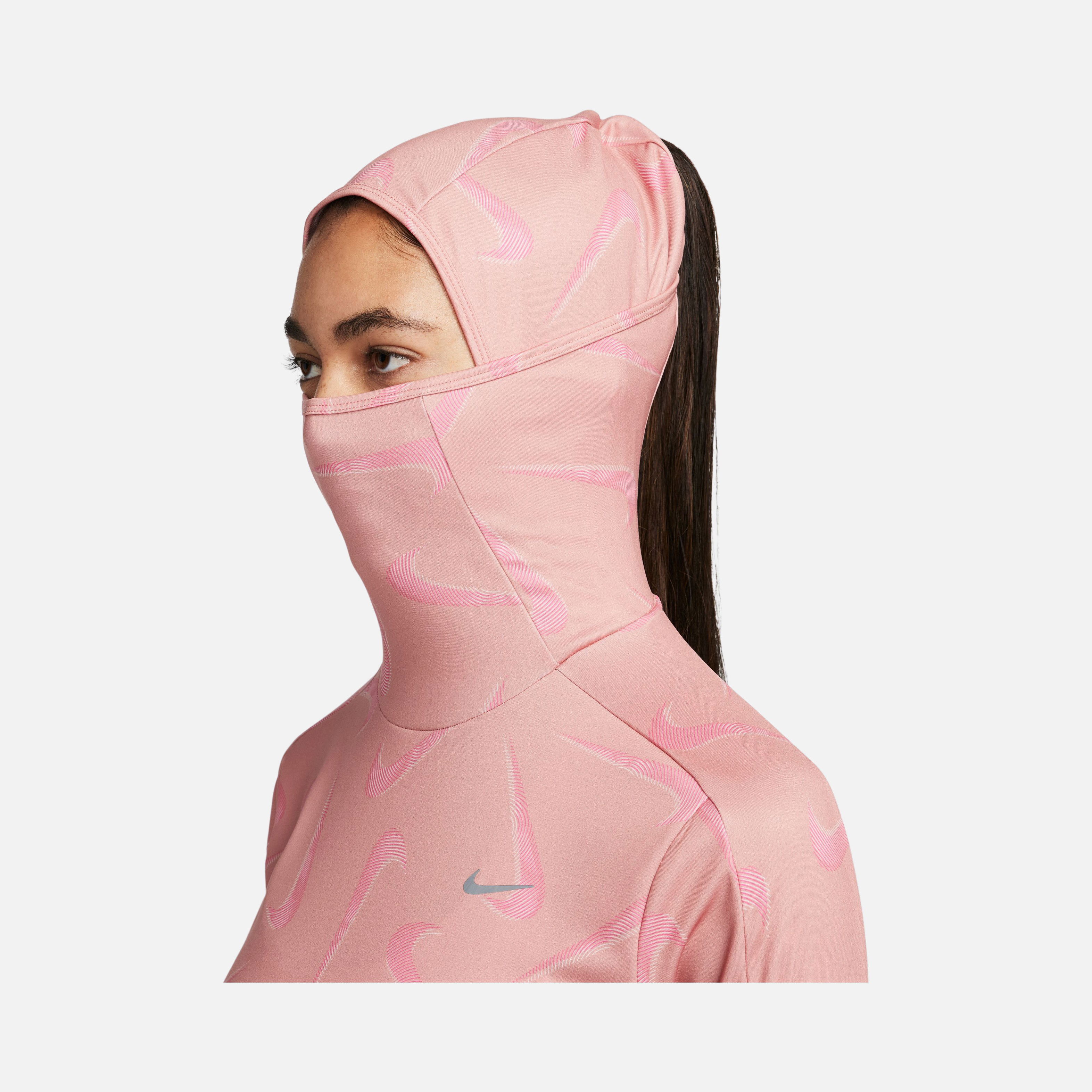 Nike Dri-Fit Swoosh Printed Pacer Running Hoodie Kadın Sweatshirt