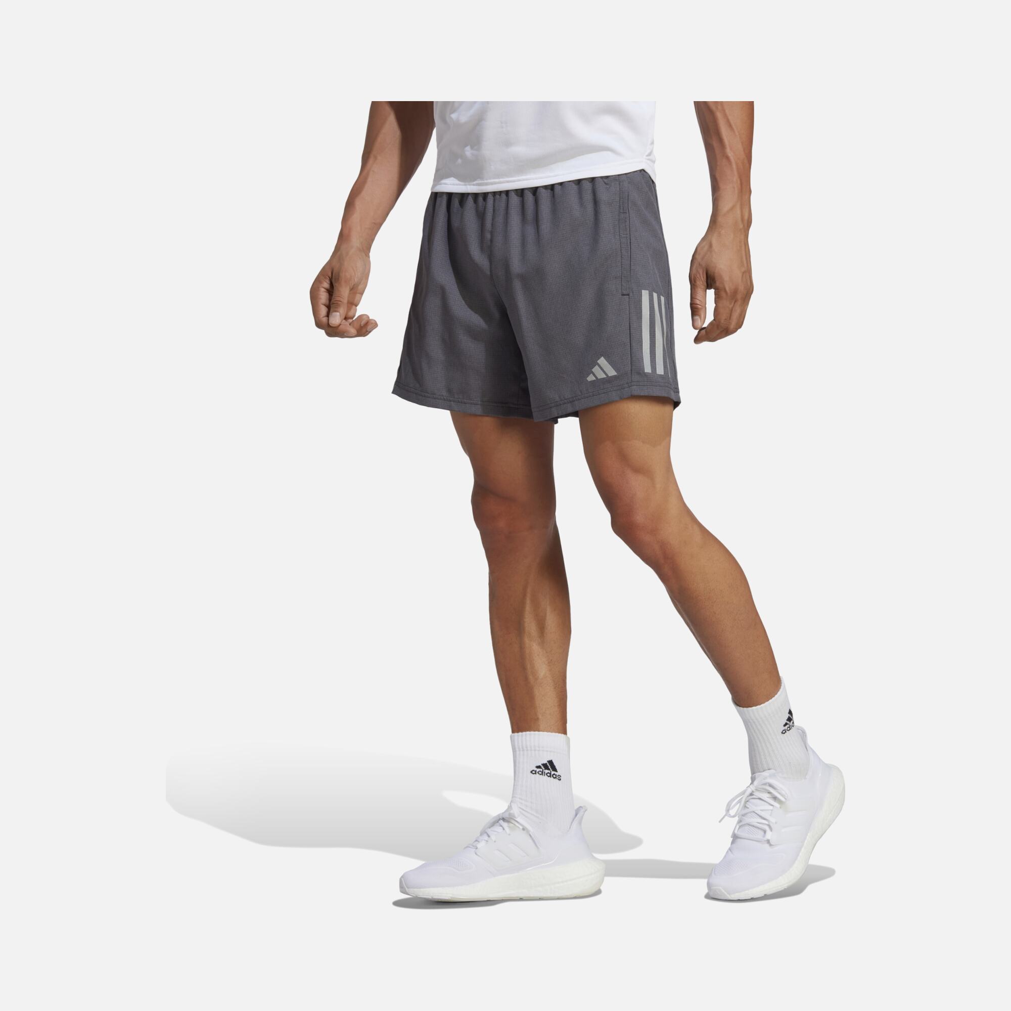 adidas AEROREADY Own the Run Heather Running Erkek Şort