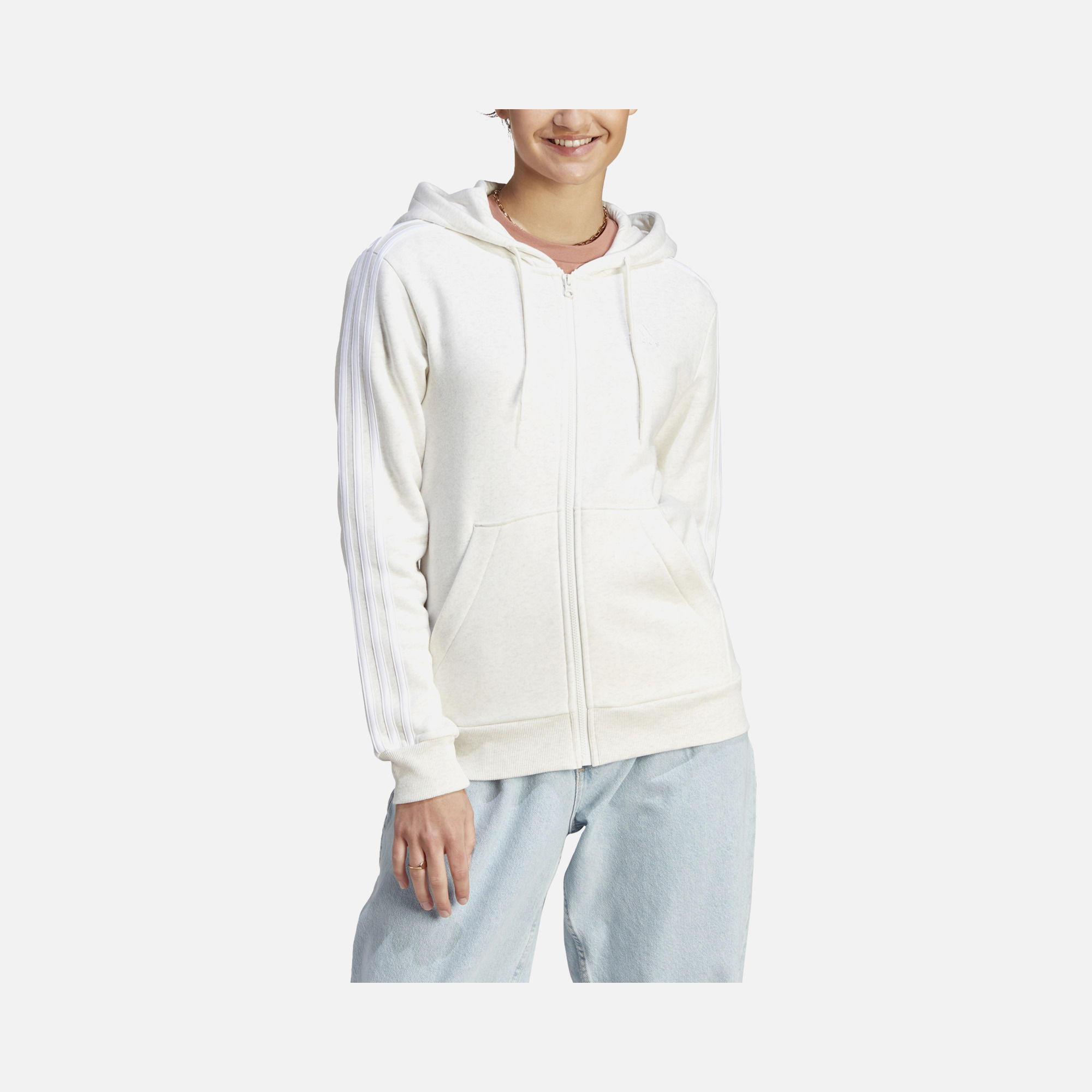 adidas Sportswear 3-Stripes Full-Zip Fleece Kadın Ceket